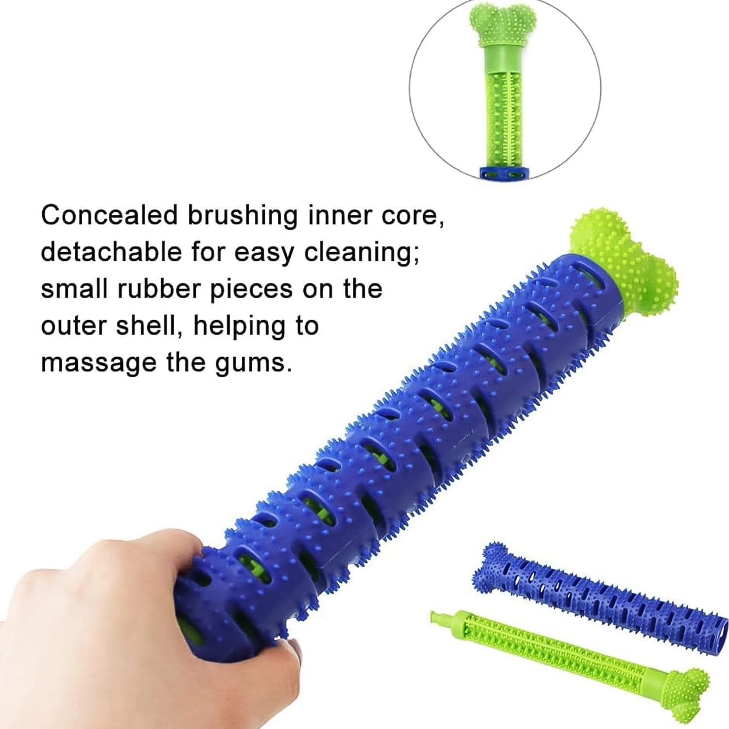 Dog Tooth Brush, Puppy Chew Toothbrush Stick Teeth Cleaning Dental Toys (1 Pc) thumbnail 5