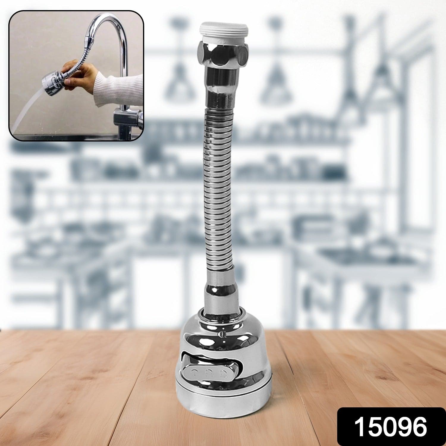 Stainless Steel Water Faucet Sprayer Head (1 Pc / 8 Inch) thumbnail 2