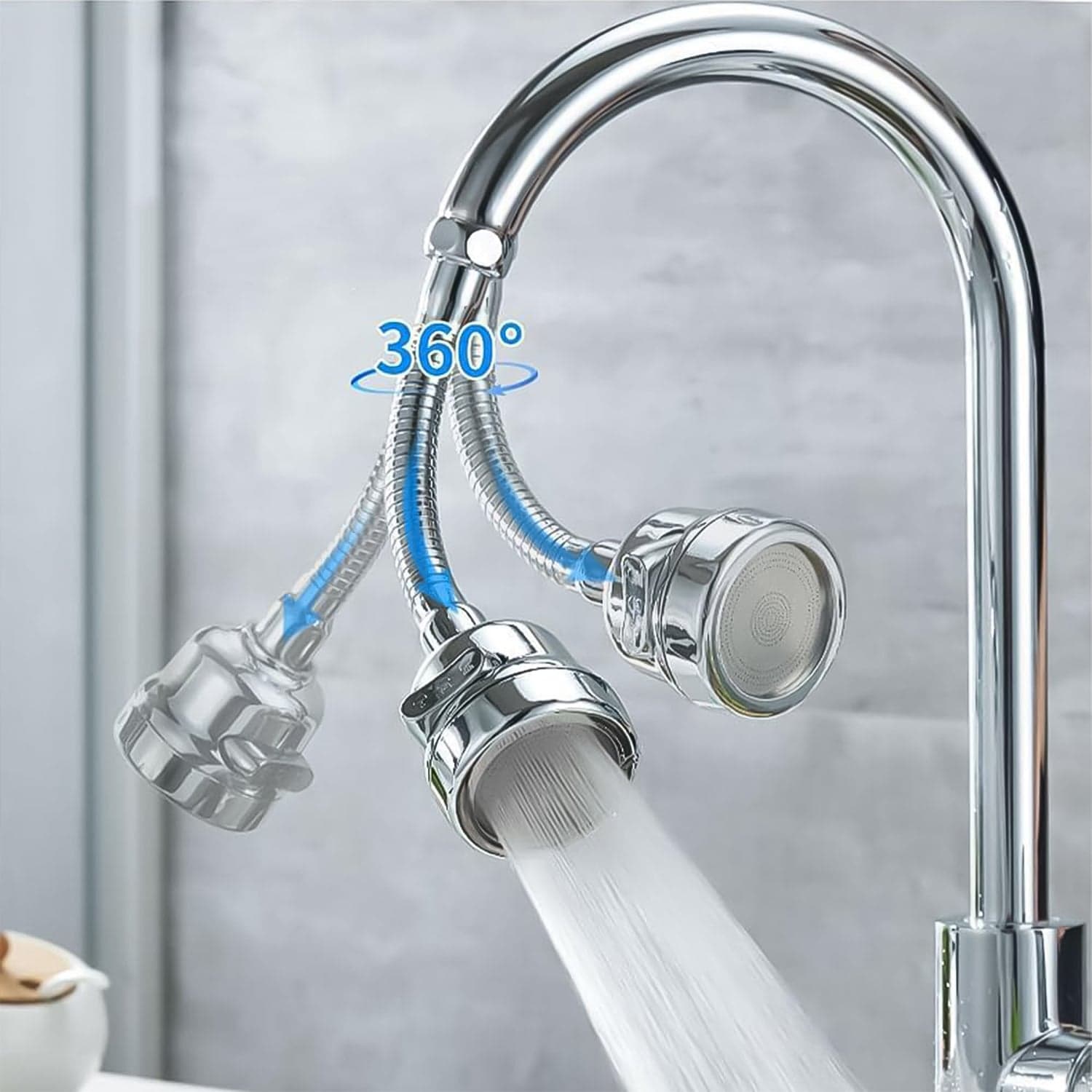 Stainless Steel Water Faucet Sprayer Head (1 Pc / 8 Inch) thumbnail 6