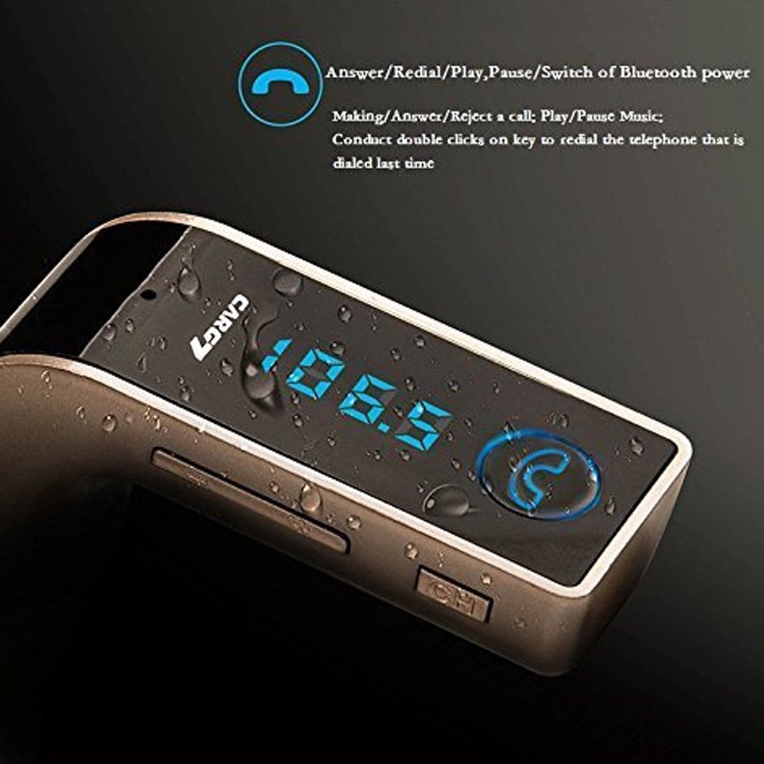 Car G7 with Turbo Charging LCD Bluetooth Charger Fm Kit Mp3 thumbnail 6