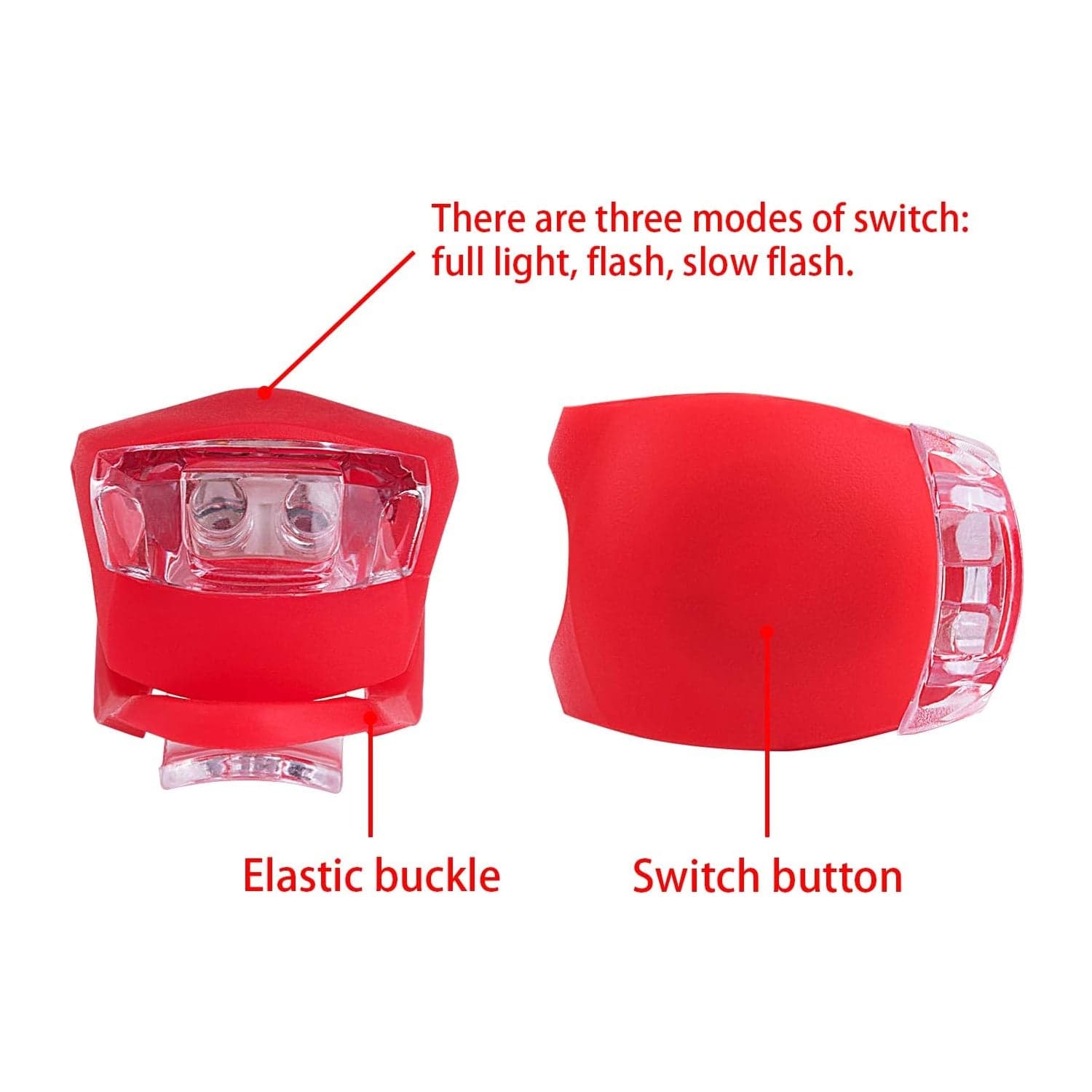Silicone LED Bike Light Set (2 Pcs Set) thumbnail 7