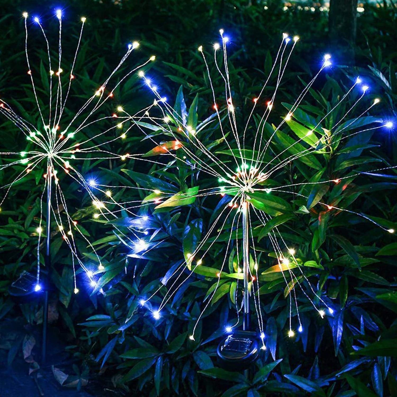 Colorful Multi Led Outdoor Solar Garden Lights (2 Pcs Set) thumbnail 3