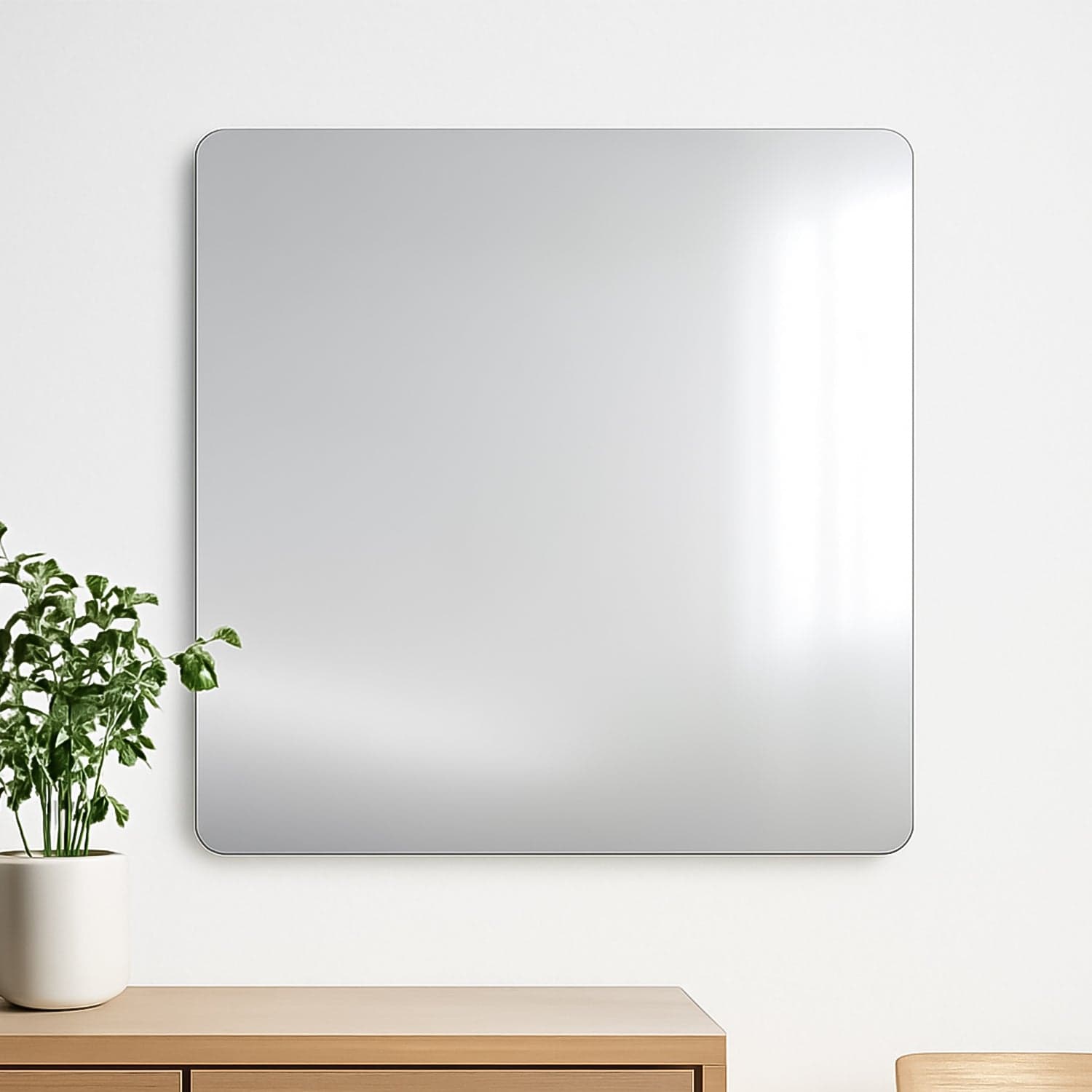 Plastic Square 3D Mirror Wall Stickers (1 Pc / 30x30 Cm) thumbnail 1