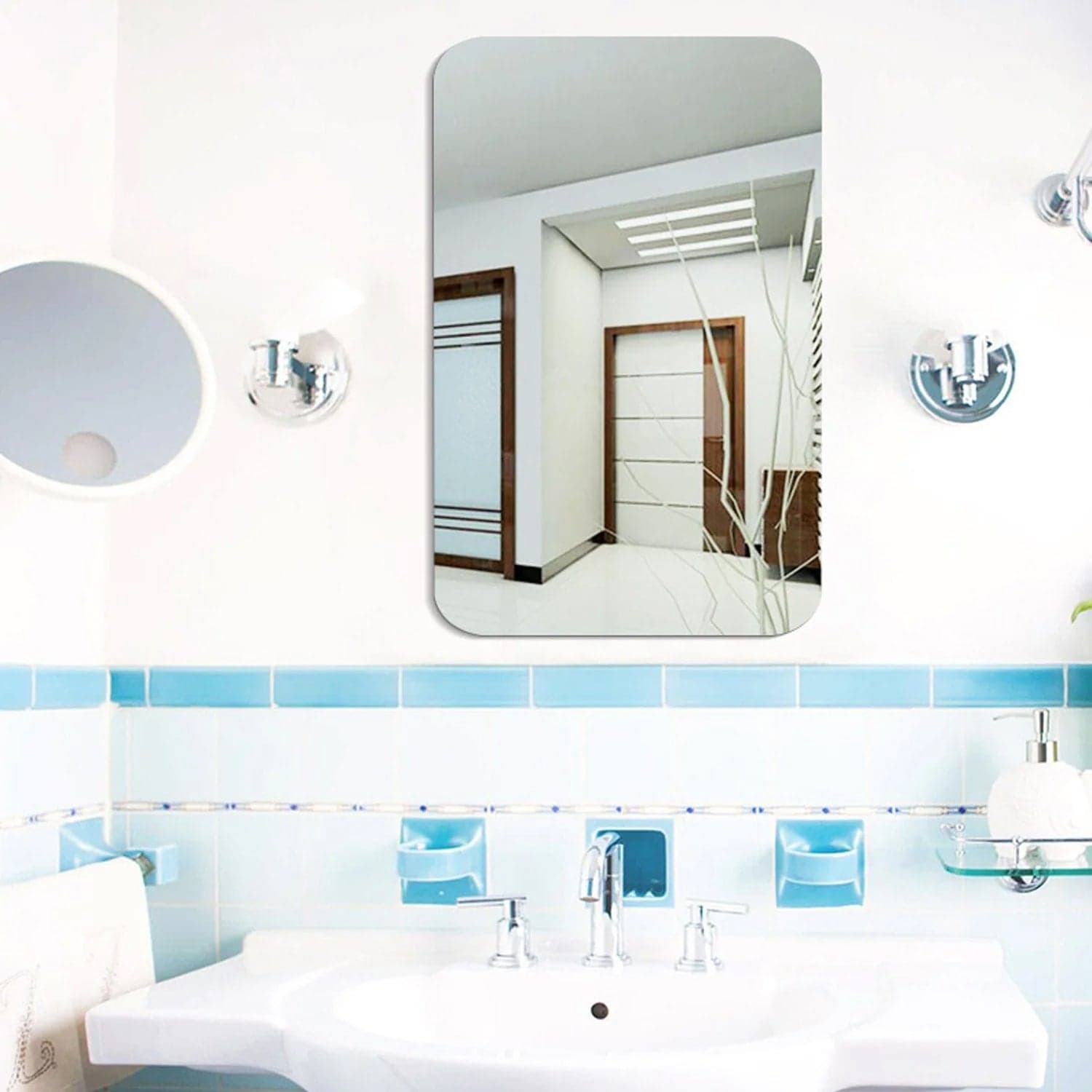 Plastic Square 3D Mirror Wall Stickers (1 Pc / 30x30 Cm) thumbnail 8