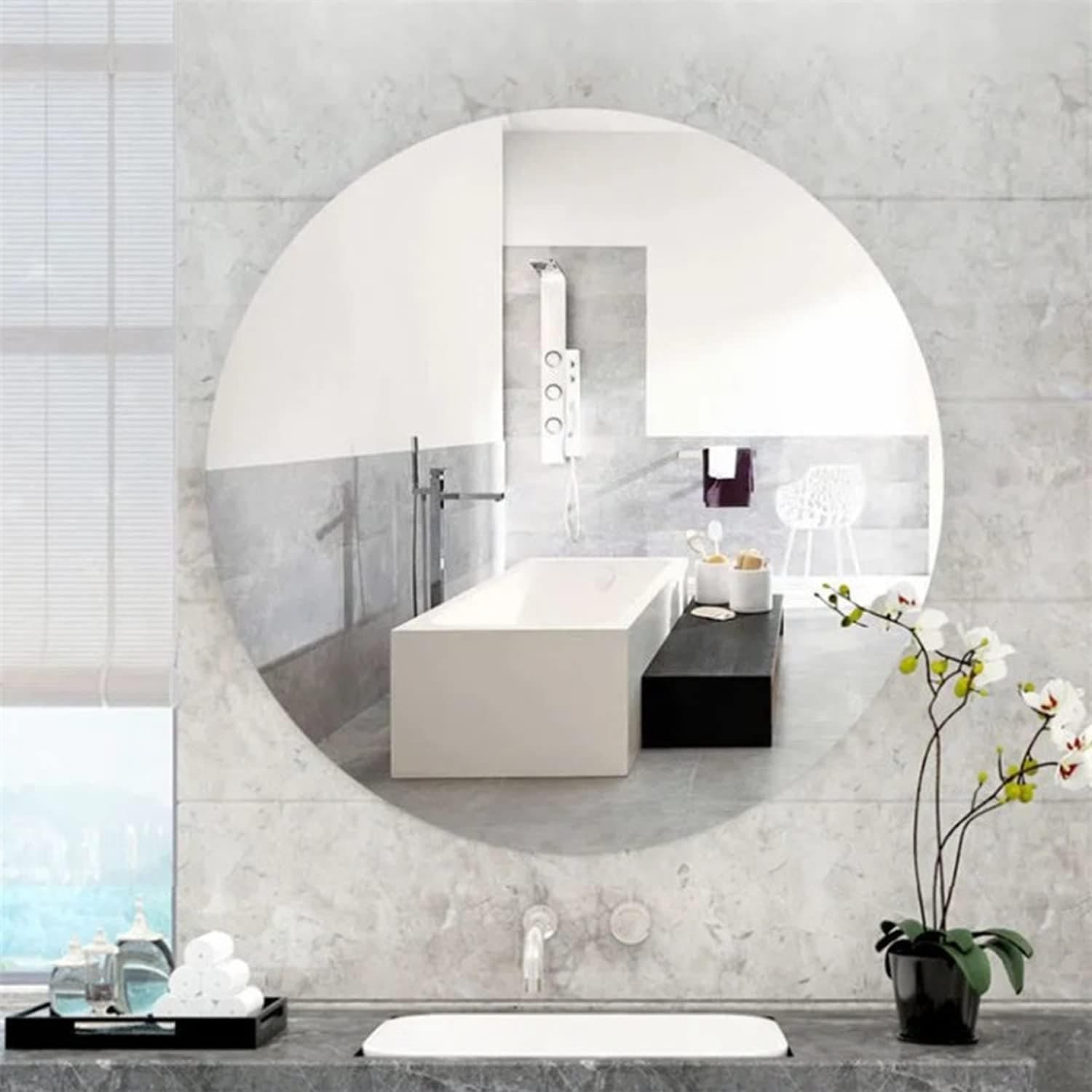 Plastic Square 3D Mirror Wall Stickers (1 Pc) thumbnail 6