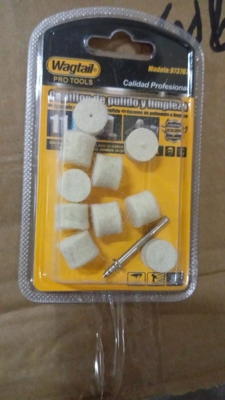 Rotary Tool Accessory Wool Felt Polishing Pad Felt (11 Pcs Set) thumbnail 7