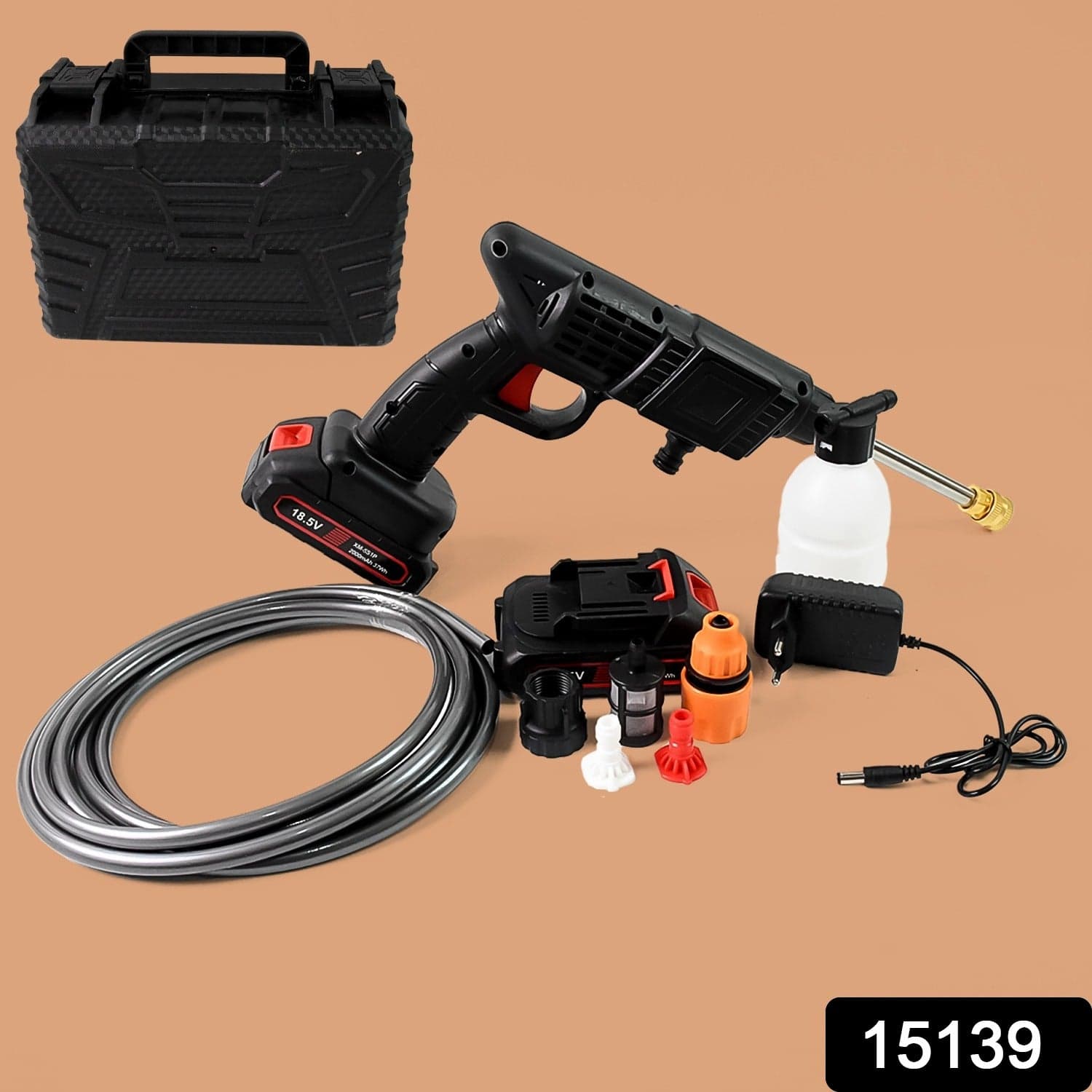 Double Battery 18.5V Rechargeable Electric, Car Washer Gun (1 Set) thumbnail 2