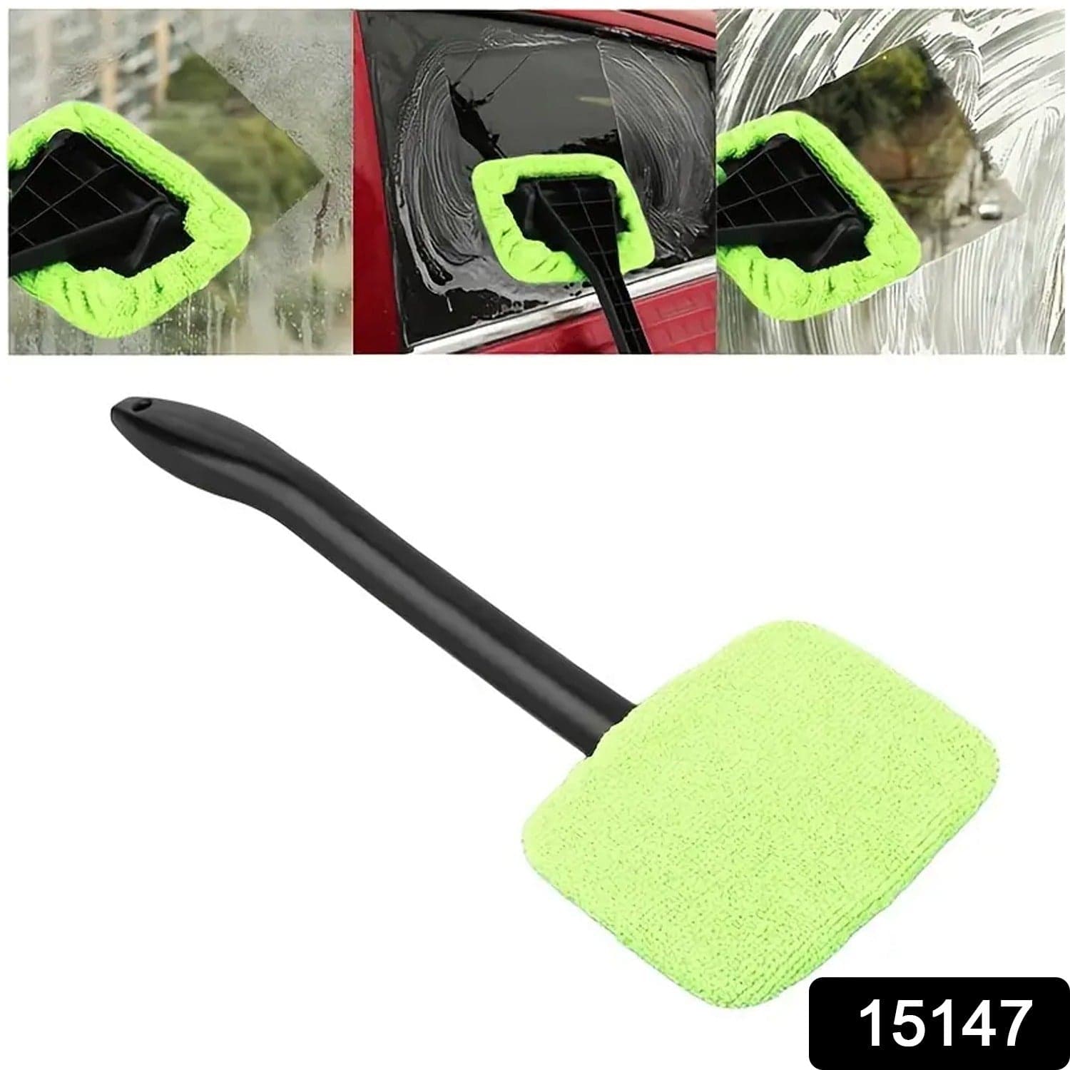 Windshield Clean Car Glass Cleaner Wiper With Microfiber Cloth (1 Pc / 38 Cm Long) thumbnail 2