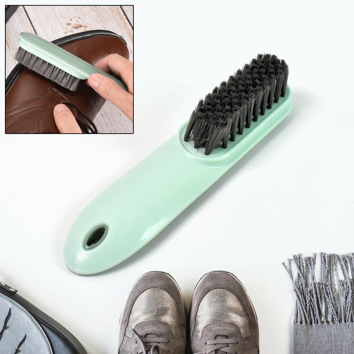Small Cleaning Brush Shoes and Clothes Cleaning Brush (1 Pc) thumbnail 1