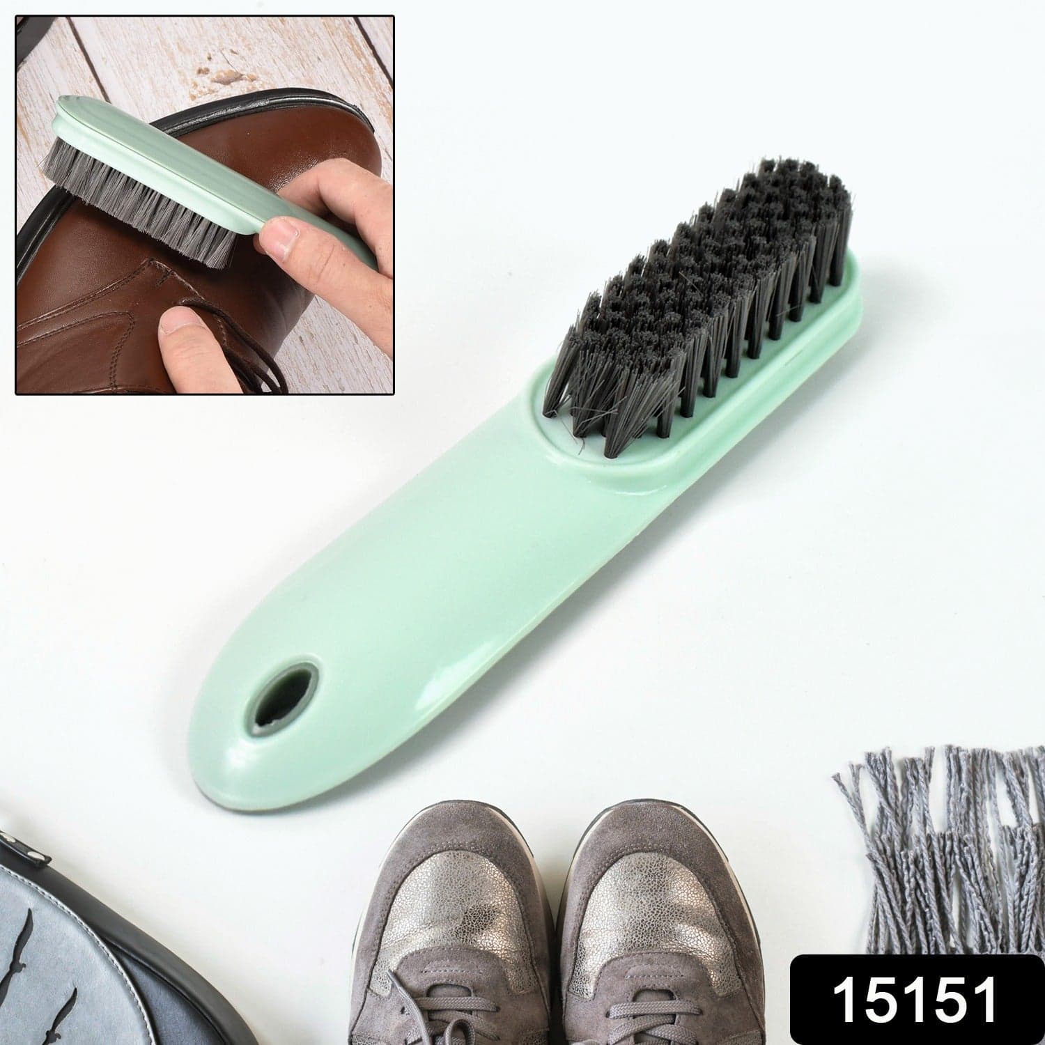 Small Cleaning Brush Shoes and Clothes Cleaning Brush (1 Pc) thumbnail 2