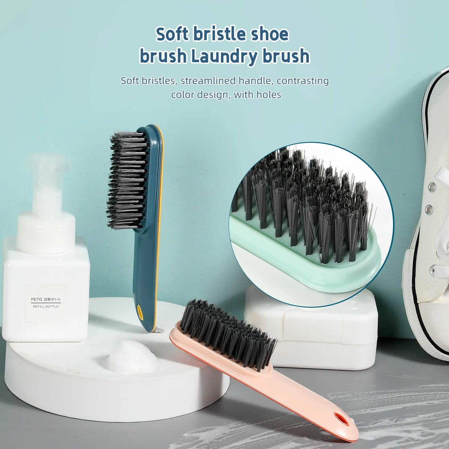 Small Cleaning Brush Shoes and Clothes Cleaning Brush (1 Pc) thumbnail 3