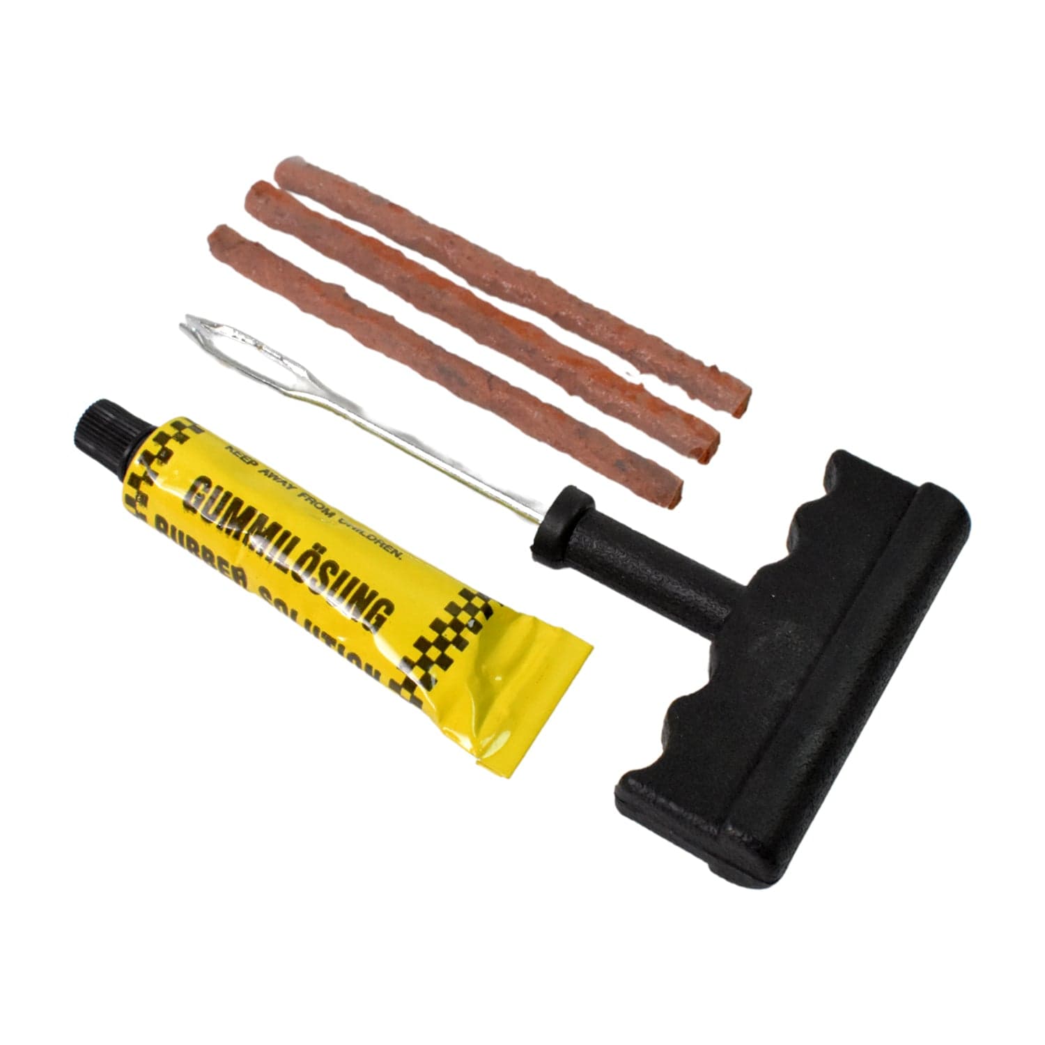 Tyre Puncture Repair Kit with 3 Seal Strips (5 Pcs Set) thumbnail 6