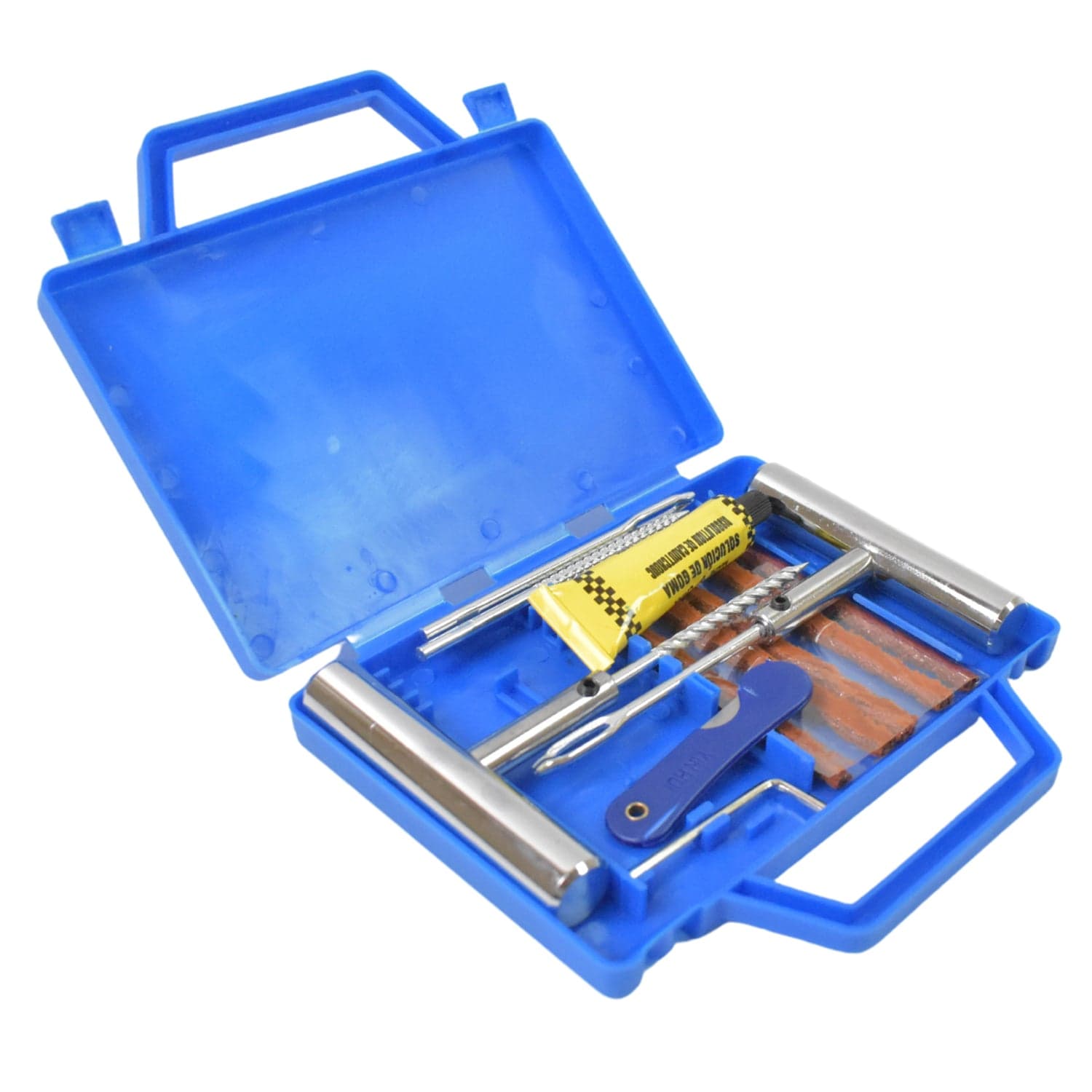 Portable Tire Repair Kit Tyre Repairing Tool Set with Box (13 Pcs Set) thumbnail 5