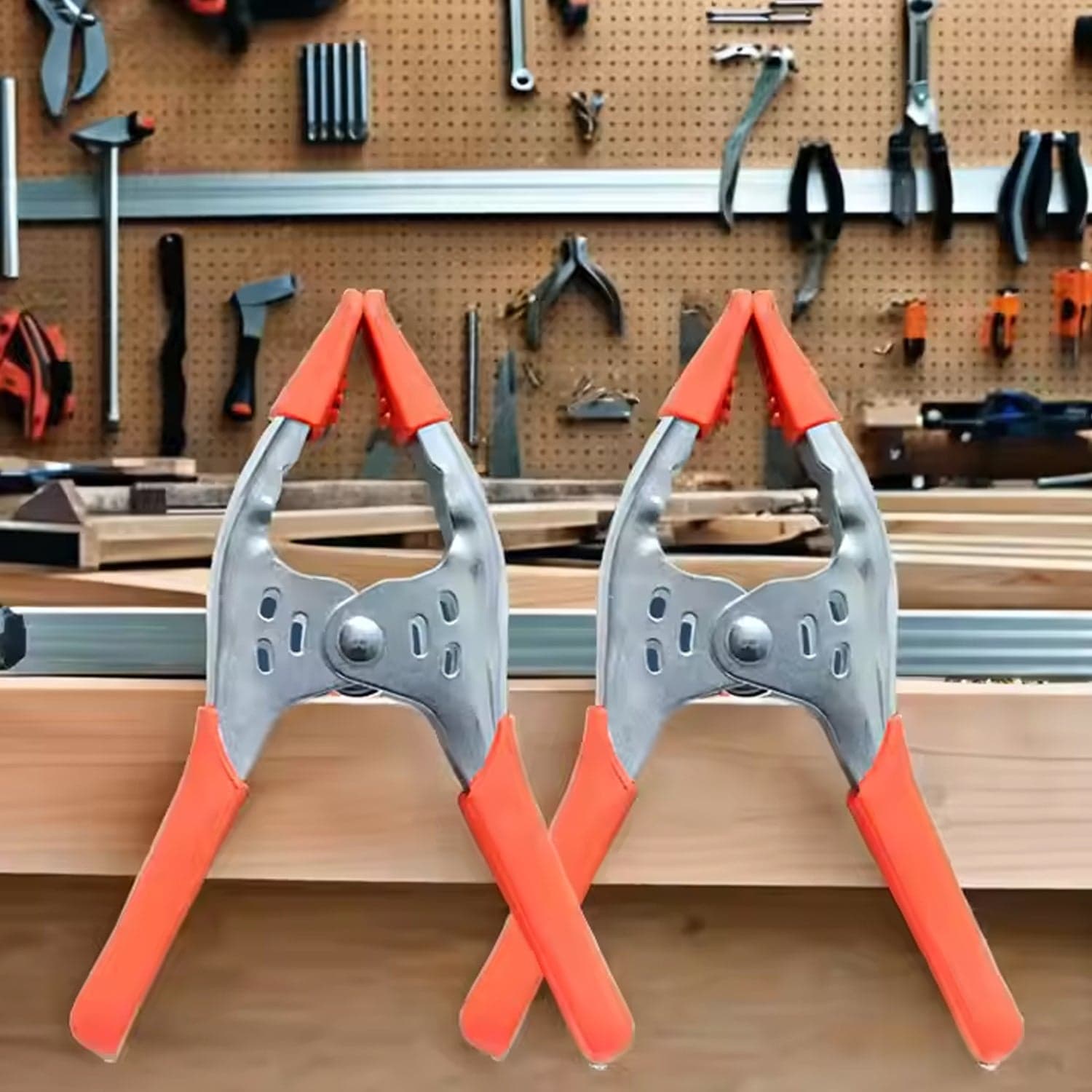 6 Inch Spring Clamps, Heavy Duty Spring Metal Spring Clamps (1 Pc) thumbnail 5