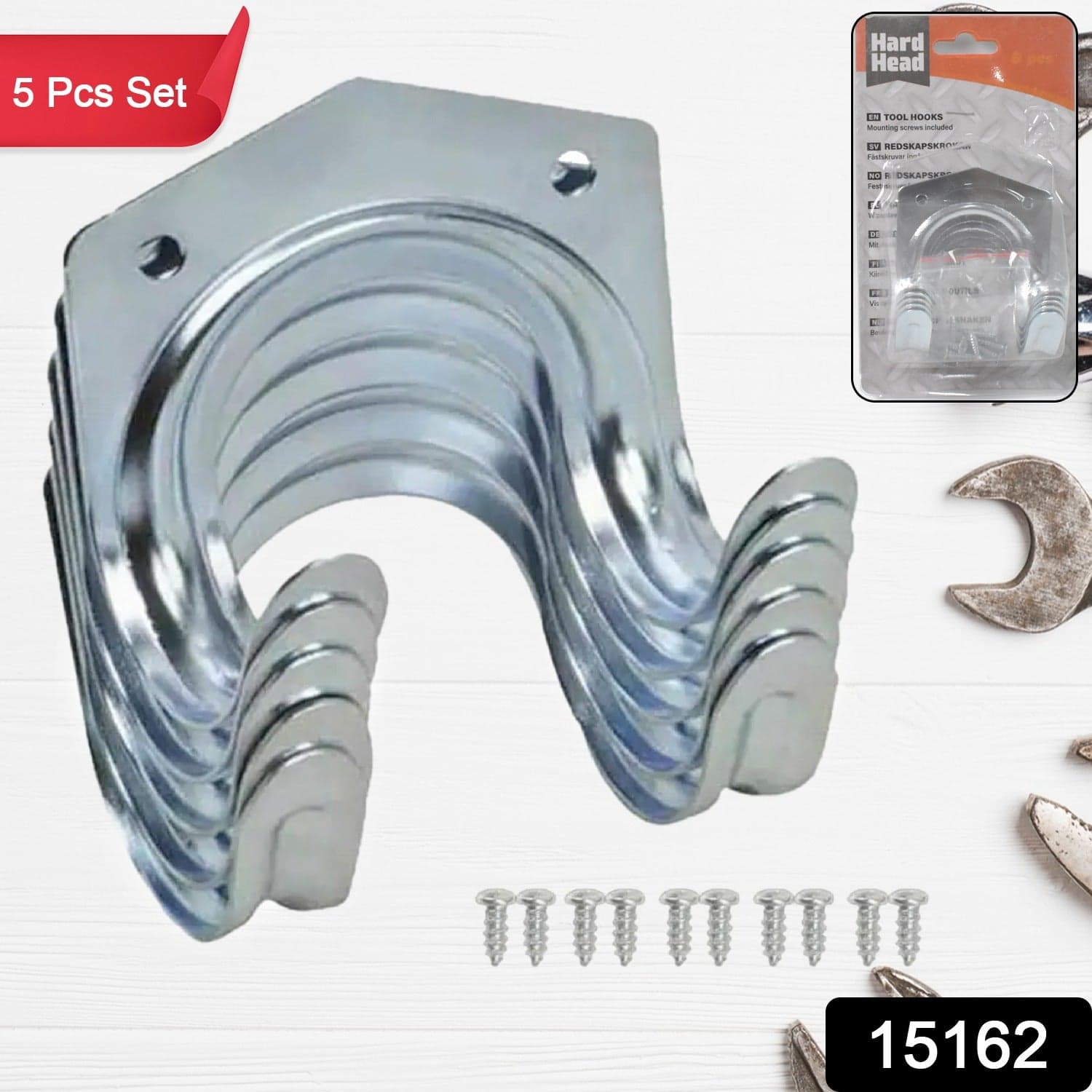 Heavy Duty Tool Hanger Hooks ( 5 Pcs Set ) thumbnail 2