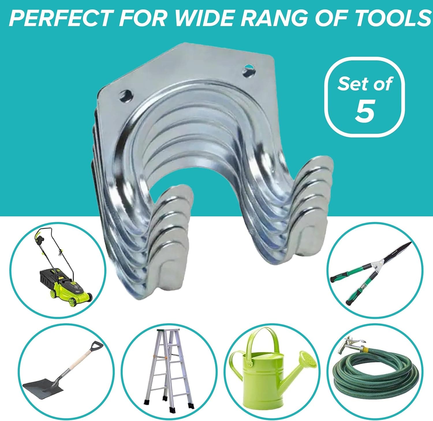 Heavy Duty Tool Hanger Hooks ( 5 Pcs Set ) thumbnail 4