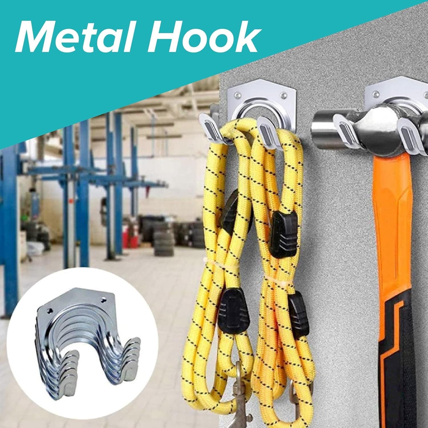 Heavy Duty Tool Hanger Hooks ( 5 Pcs Set ) thumbnail 6