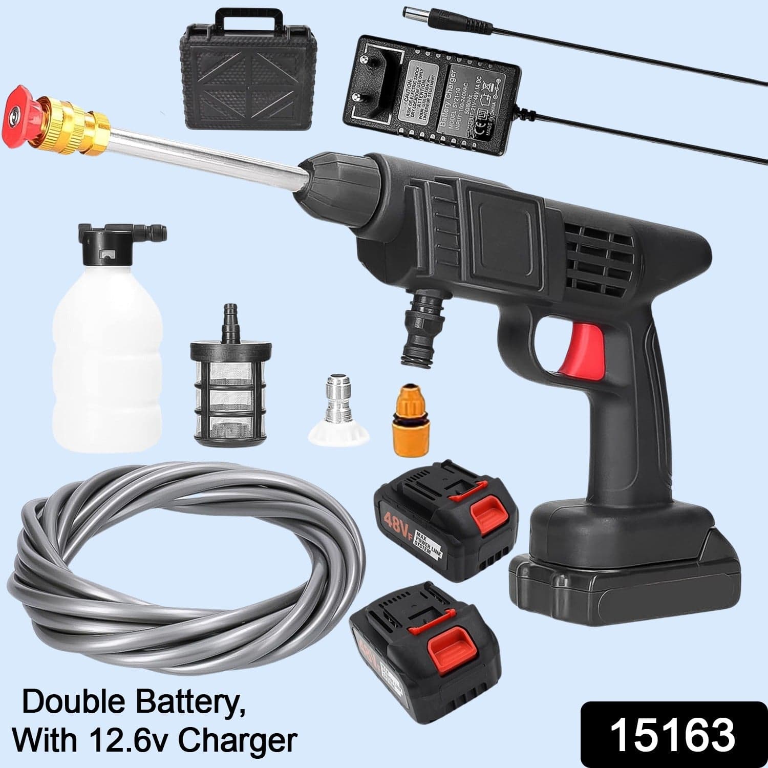 48V Double Battery Car & Washer Gun With 12.6v Charger thumbnail 2