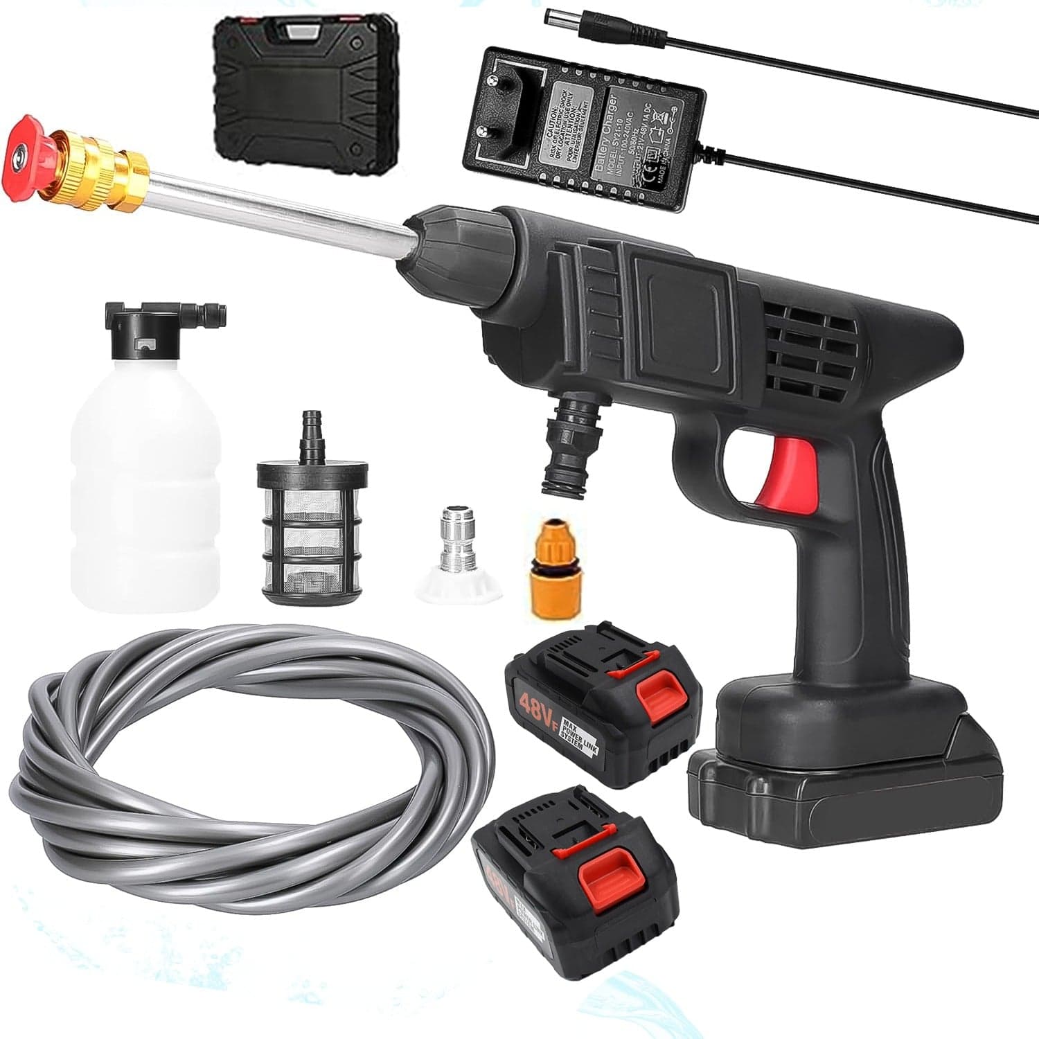 48V Double Battery Car & Washer Gun With 12.6v Charger thumbnail 5