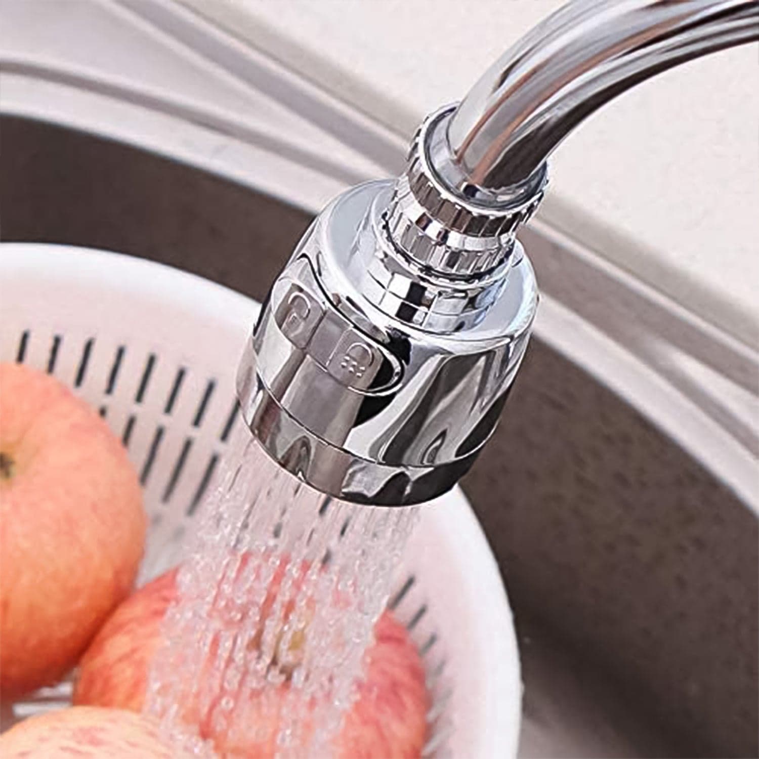 Plastic 360 Degree Rotating Water-Saving Faucet Sprayer Head (1 Pc) thumbnail 6
