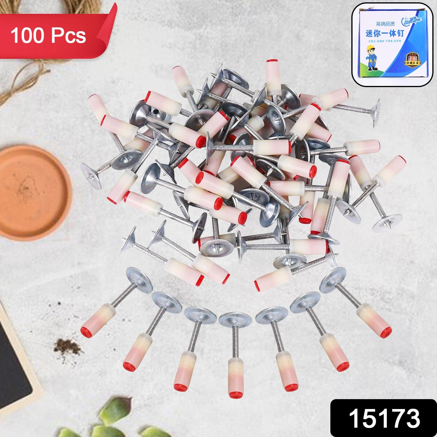 Round Nails for Mini Steel Nails For Gun (100 Pcs Set) thumbnail 2