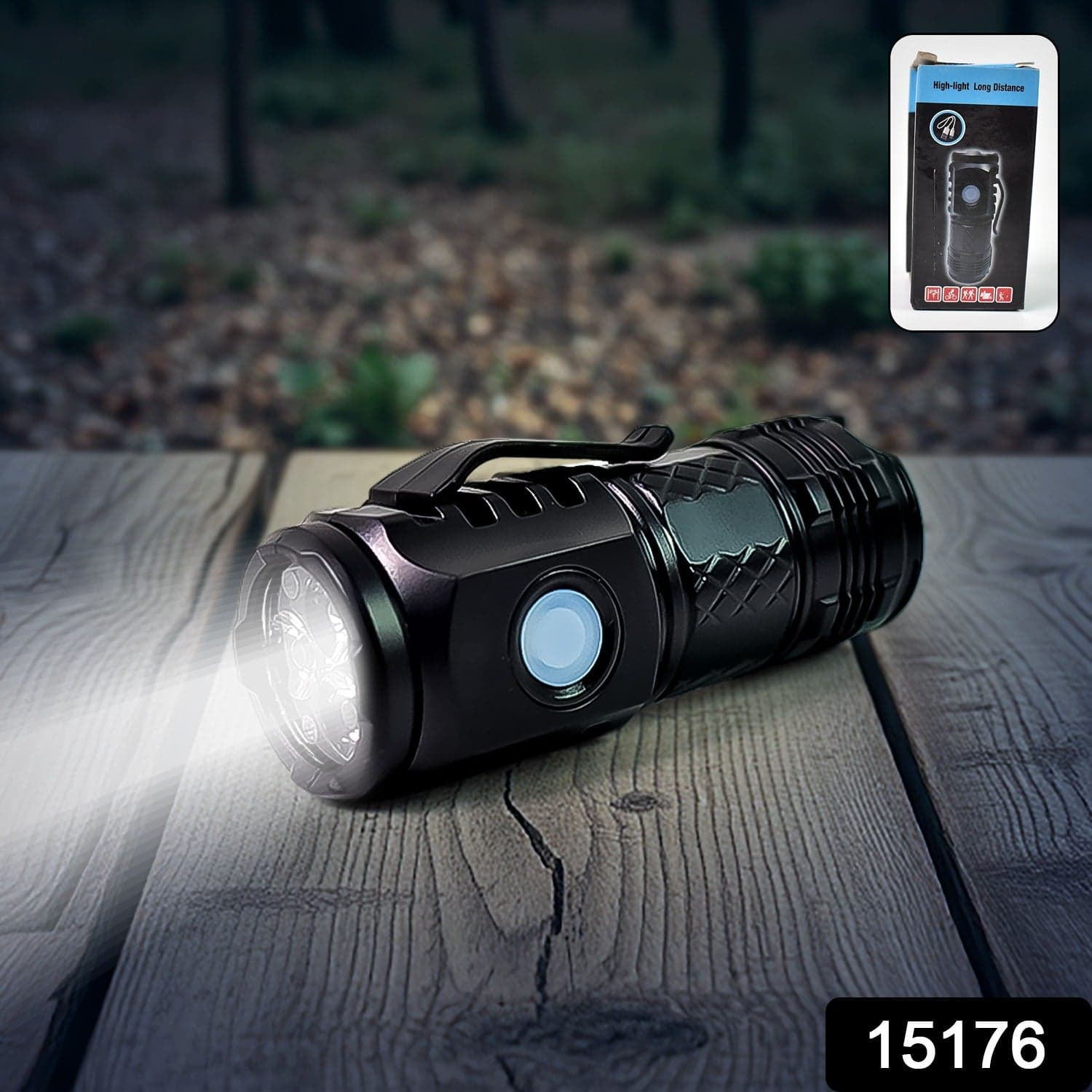 Small LED Torch, 5 Lighting Modes (1 Pc) thumbnail 2
