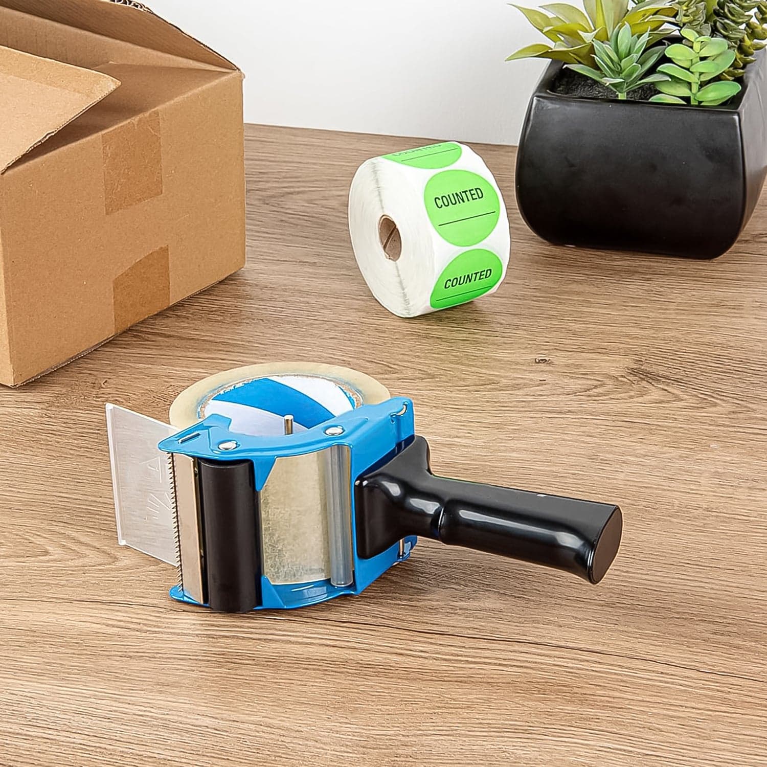 Heavy Duty Industrial Packing Tape Dispenser 1 Pc thumbnail 2