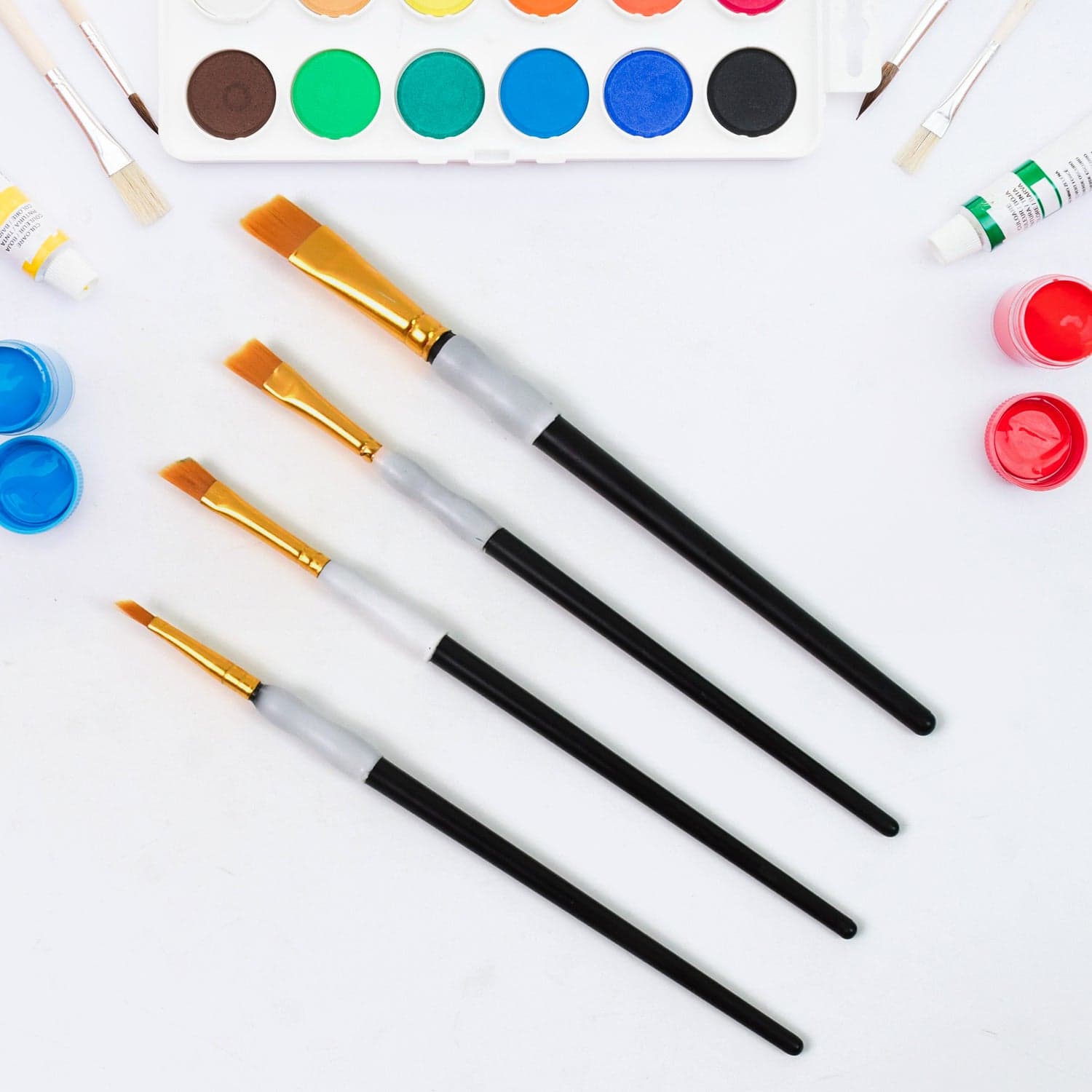 Premium Paint Brushes, Watercolor Acrylic Paint Brushes (4 Pcs Set) thumbnail 6