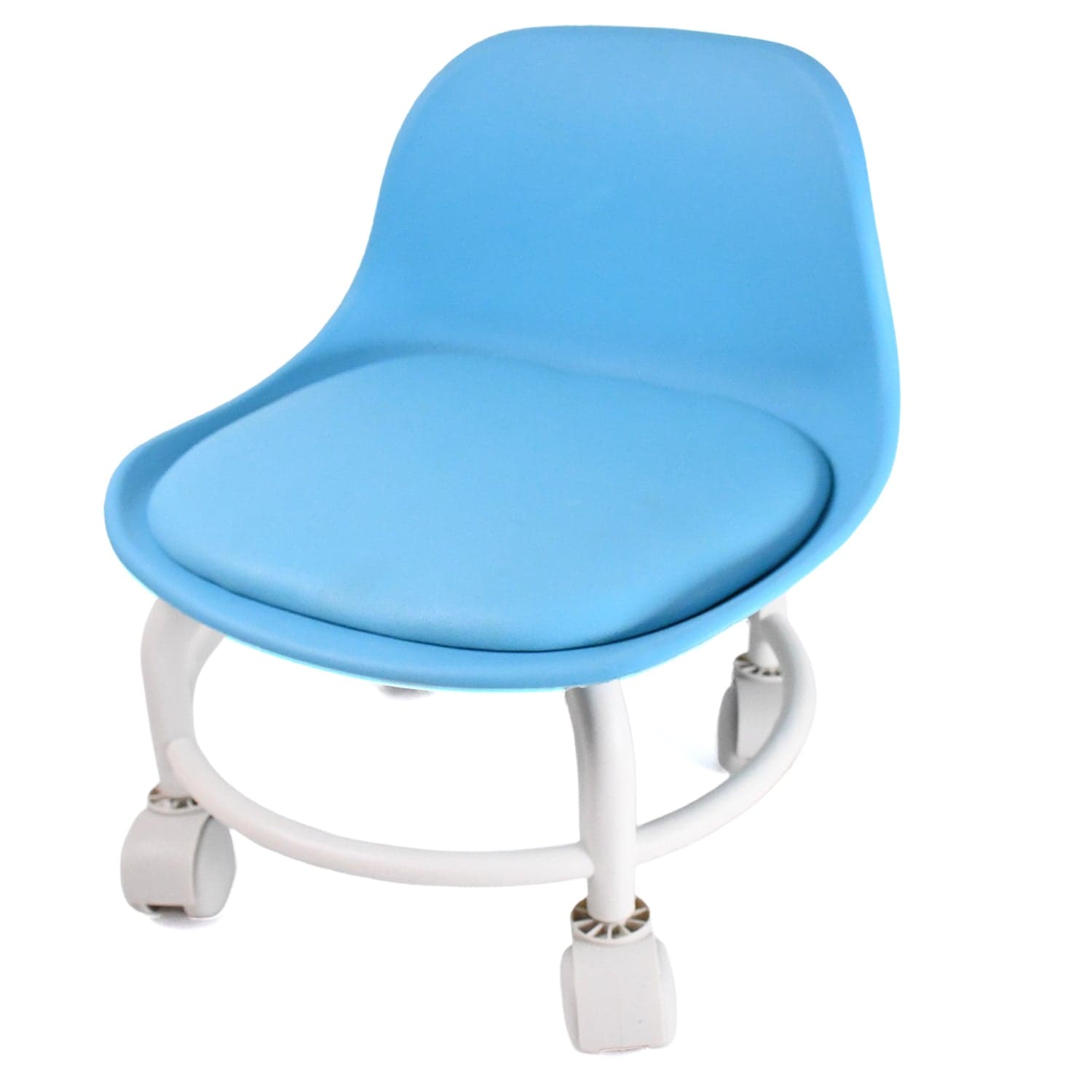Plastic Low Round Rolling Stool with Wheels Pedicure Stool (1 pc / Mix Color) thumbnail 5