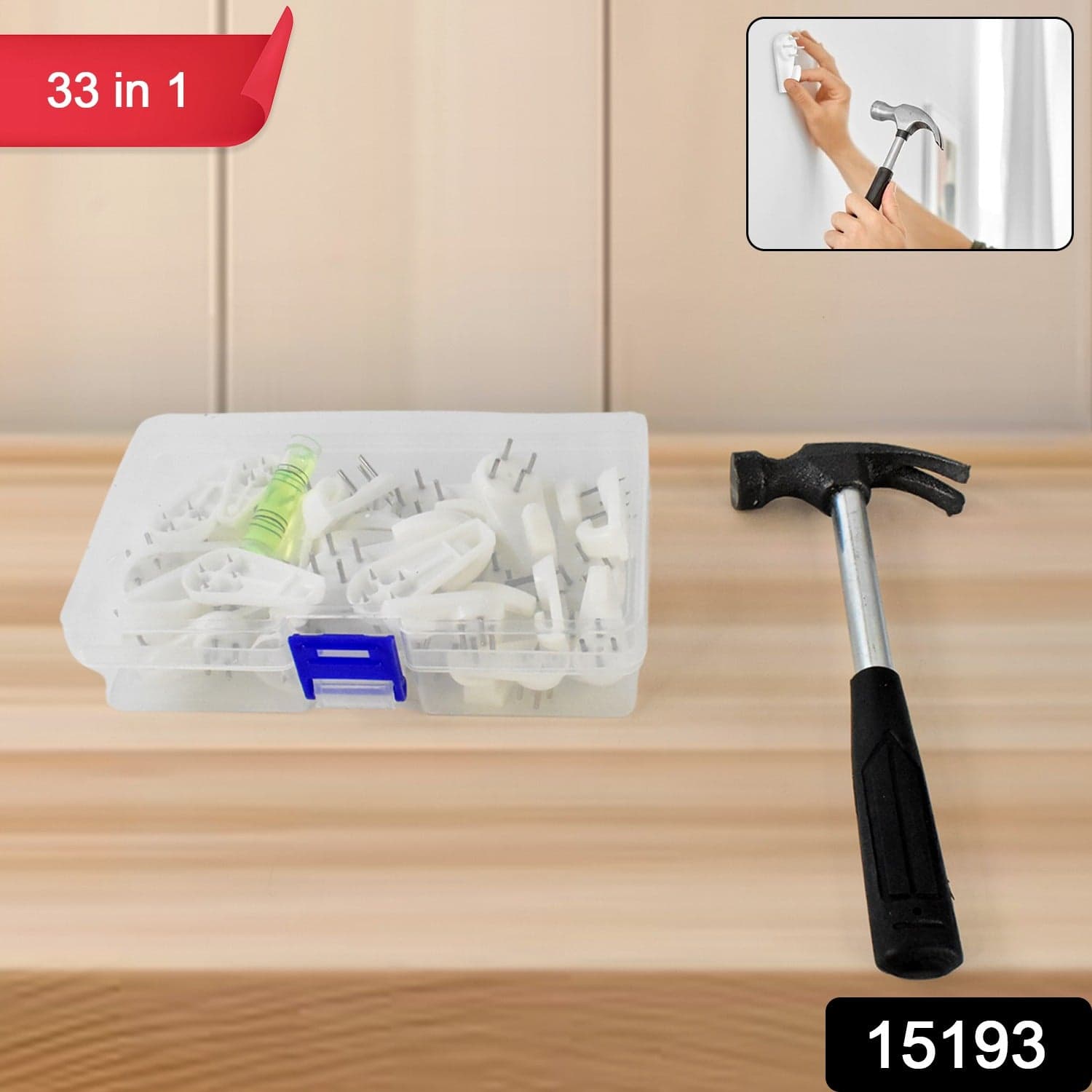 33 in 1 Picture Hangers Photos Hanging Hardware Kit (1 Set) thumbnail 2
