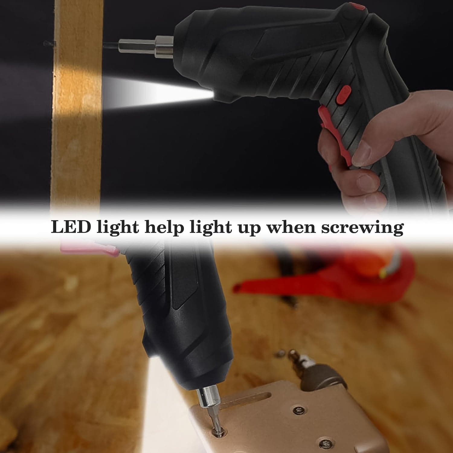Small Screwdriver with LED Light, Screwdrivers Bit Set (48 Pcs Set) thumbnail 4