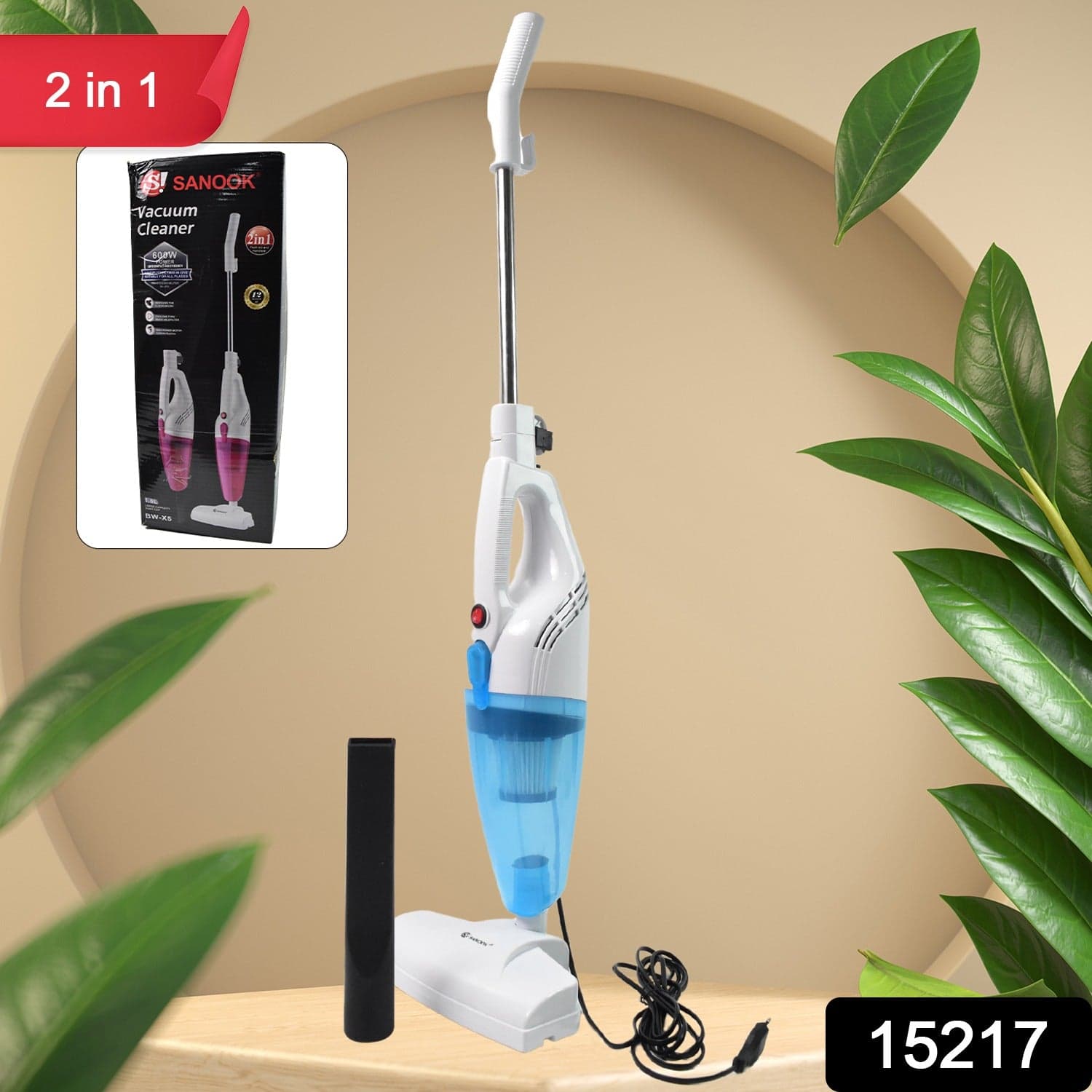 2 in 1 Household Vacuum Cleaner 1 Ltr. Large Capacity Dust Cup (1 Pc / 600W) thumbnail 2