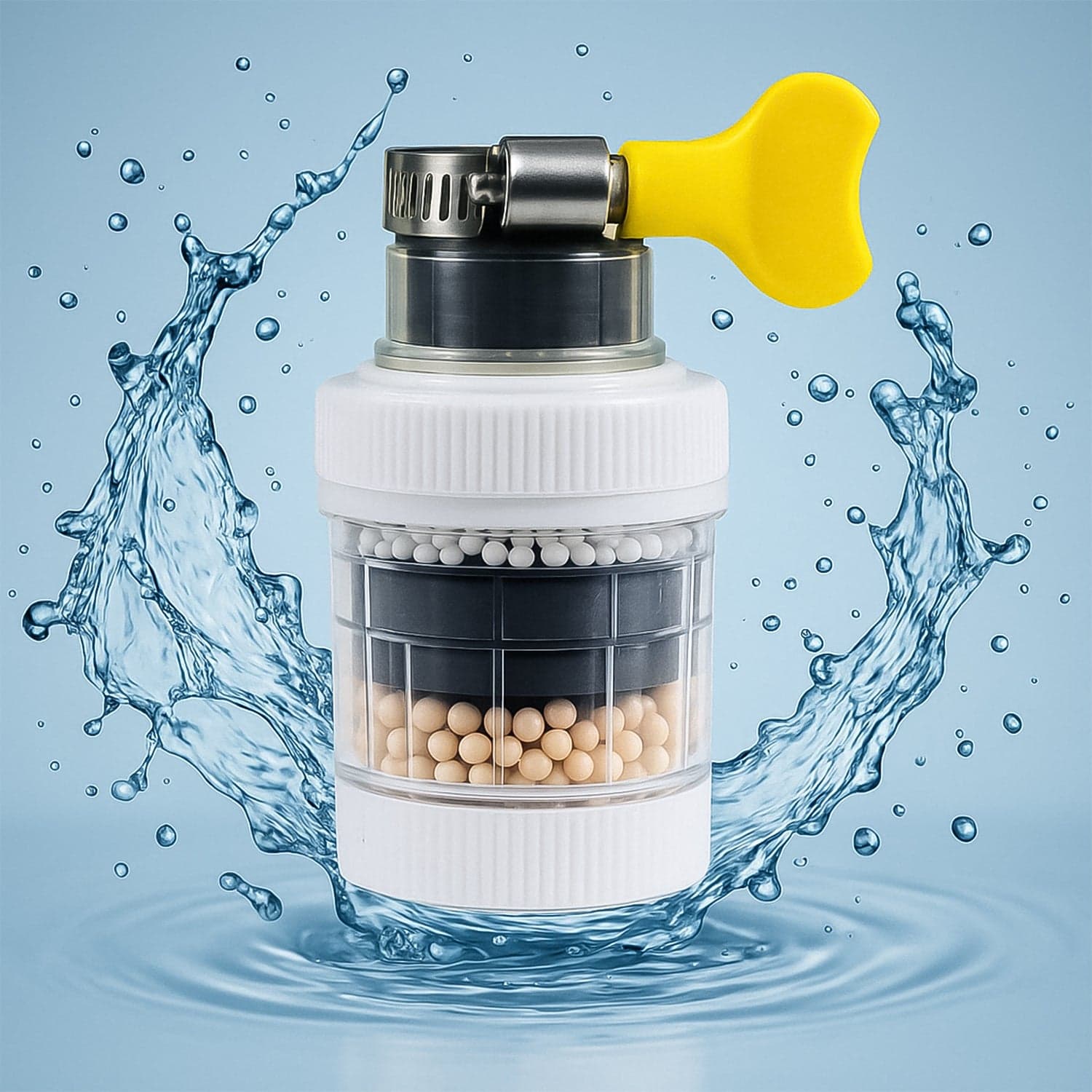 Kitchen Faucet Water Filter Tap Purifier - 4 Layer Activated Carbon for Clean Water thumbnail 1
