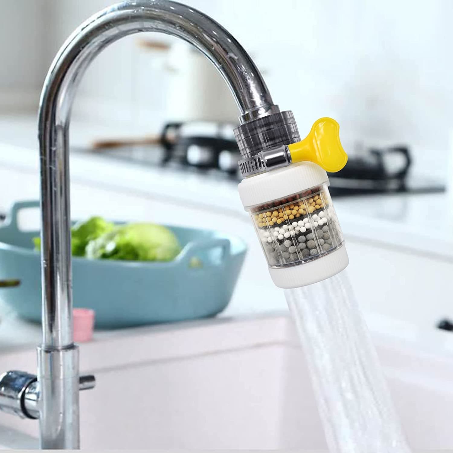 Kitchen Faucet Water Filter Tap Purifier - 4 Layer Activated Carbon for Clean Water thumbnail 4
