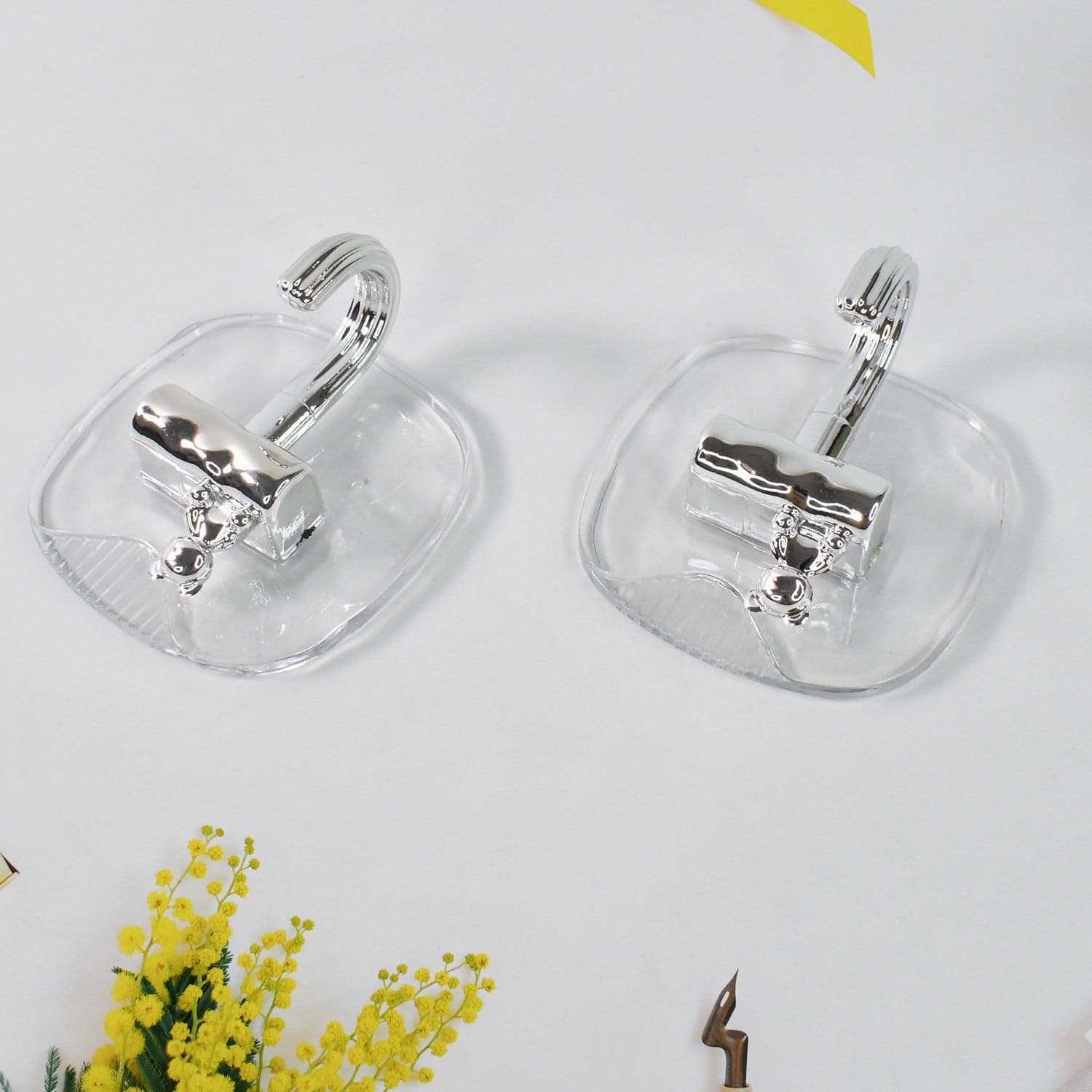 Large Plastic Self Adhesive Wall Hooks (2 Pc) thumbnail 3