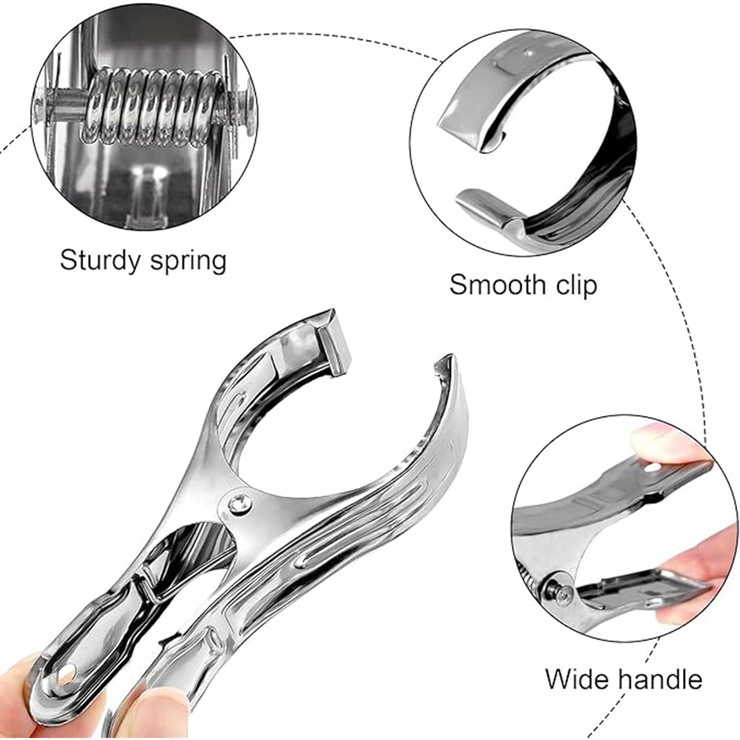 Stainless Steel Clothes pins Beach Towel Clips (10 Pcs Set) thumbnail 8