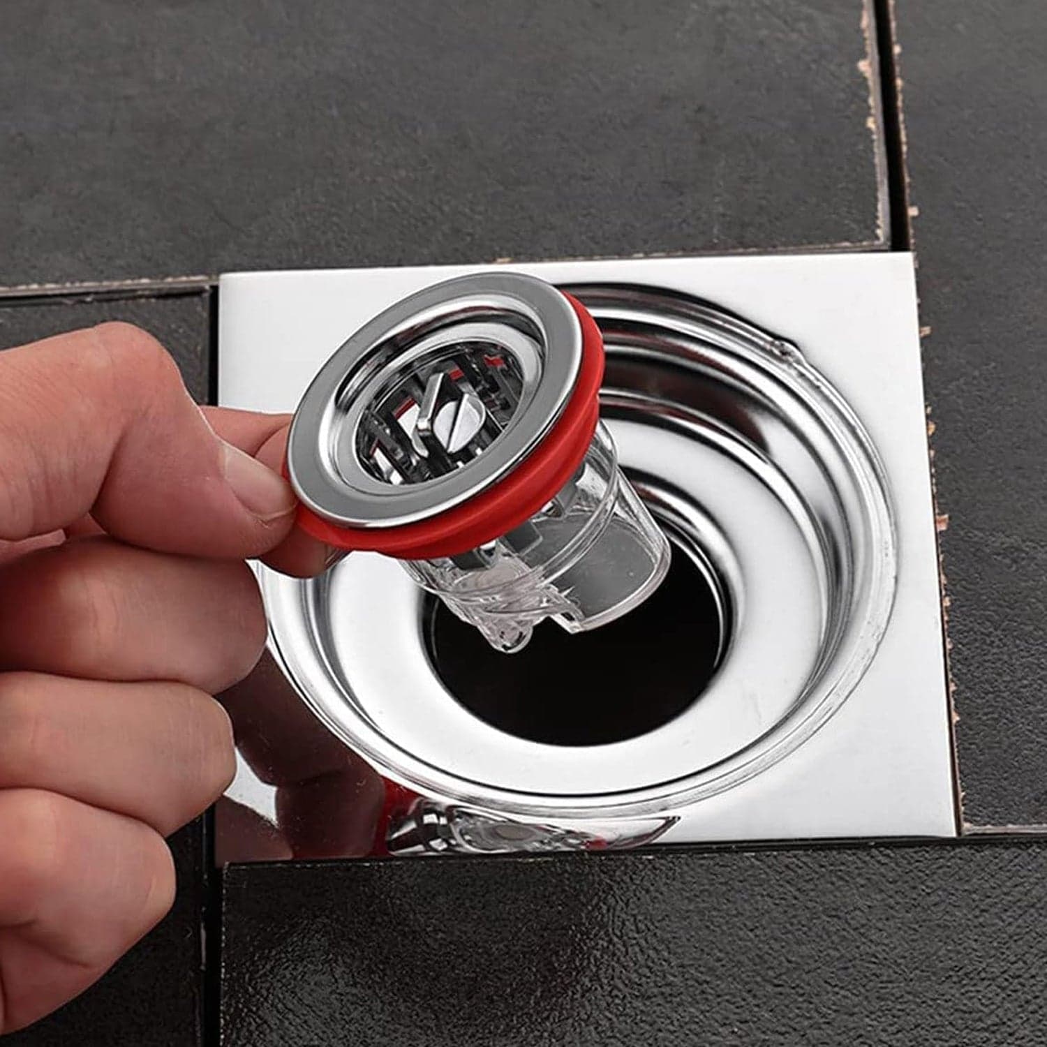 Plastic Odour Proof Floor Drain Sink Drain for Toilet Bathroom Kitchen (1 Pc) thumbnail 1