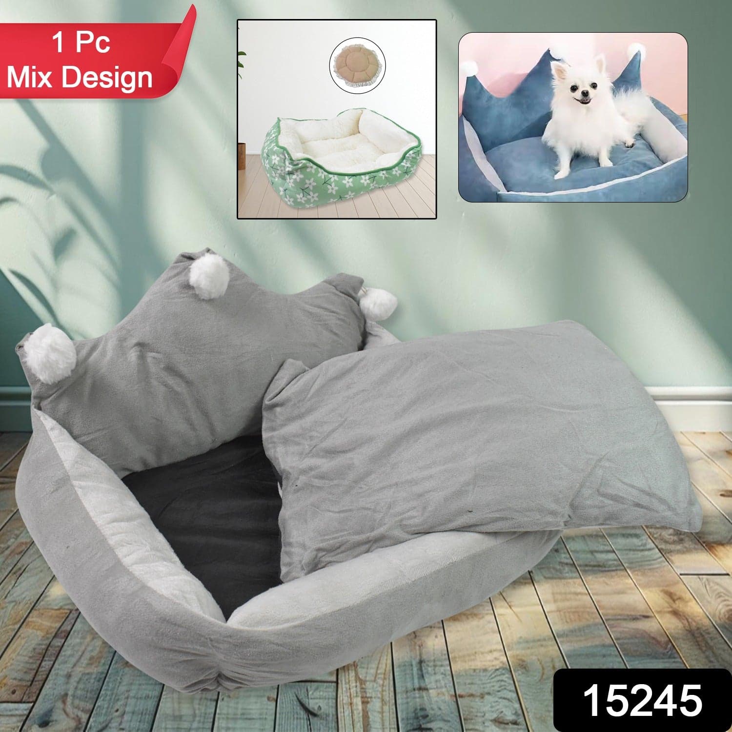 Pet Dog Bed General Thickening Dog Mat (1 Pc / Mix Design & Color) thumbnail 2