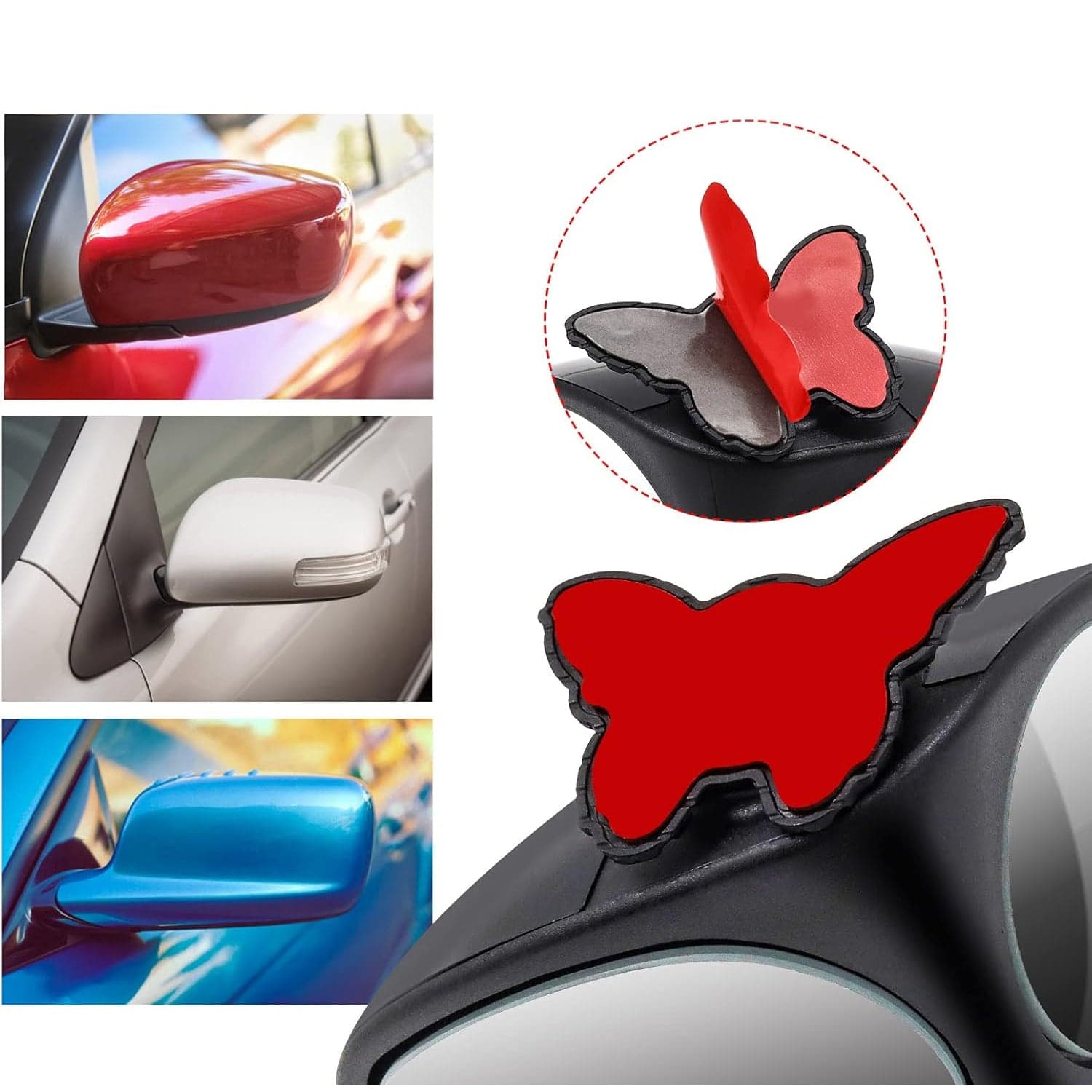2 in 1 Car Blind Spot Mirror 360 Rotation Adjustable HD Glass (1 Pc) thumbnail 3