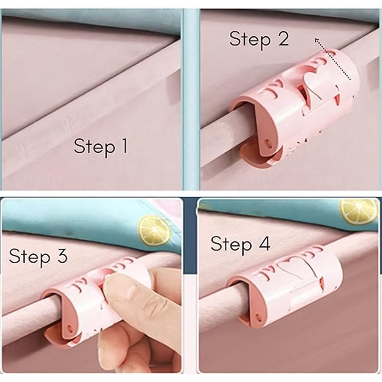 Bed Sheet Clips, Elastic Fitted Quilt Bed Sheet Holder (1 Pc) thumbnail 3