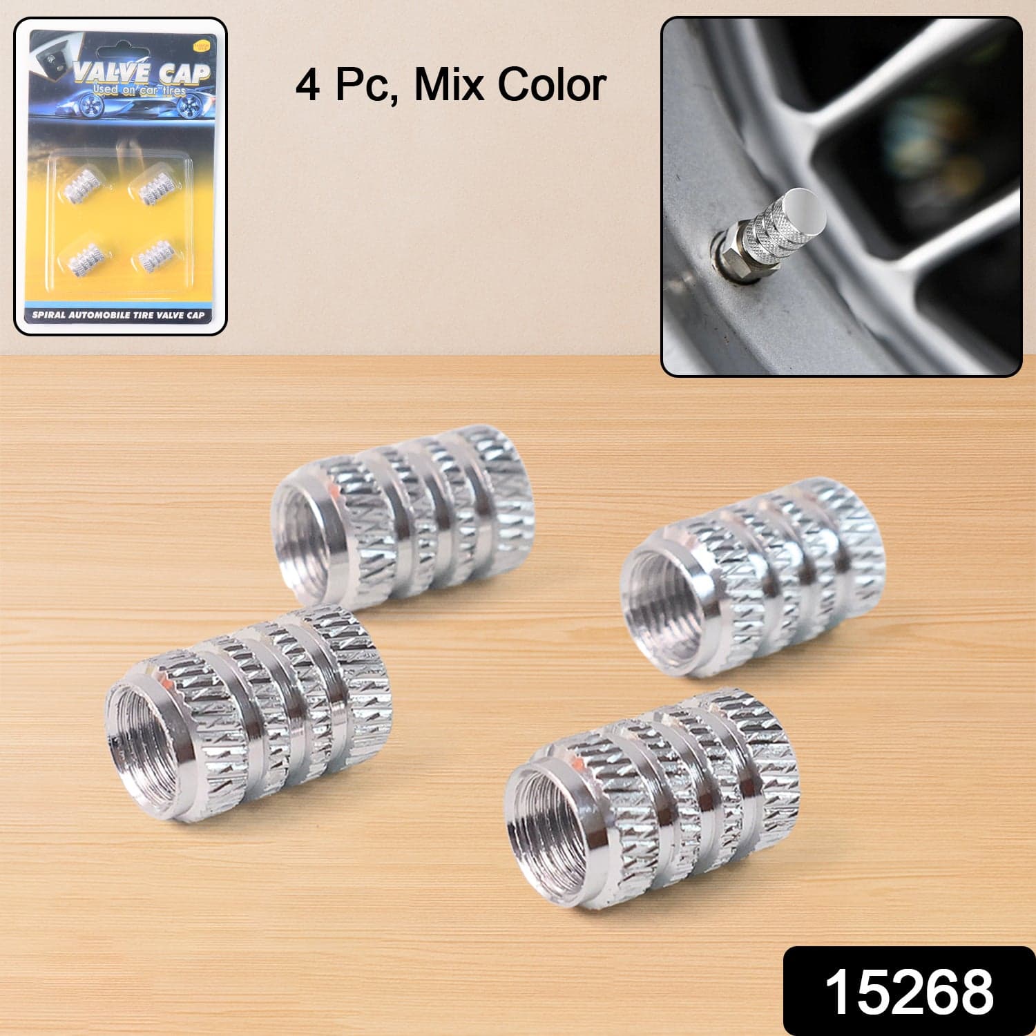 Tire Valve Stem Caps Fit for Genesis Cars thumbnail 2