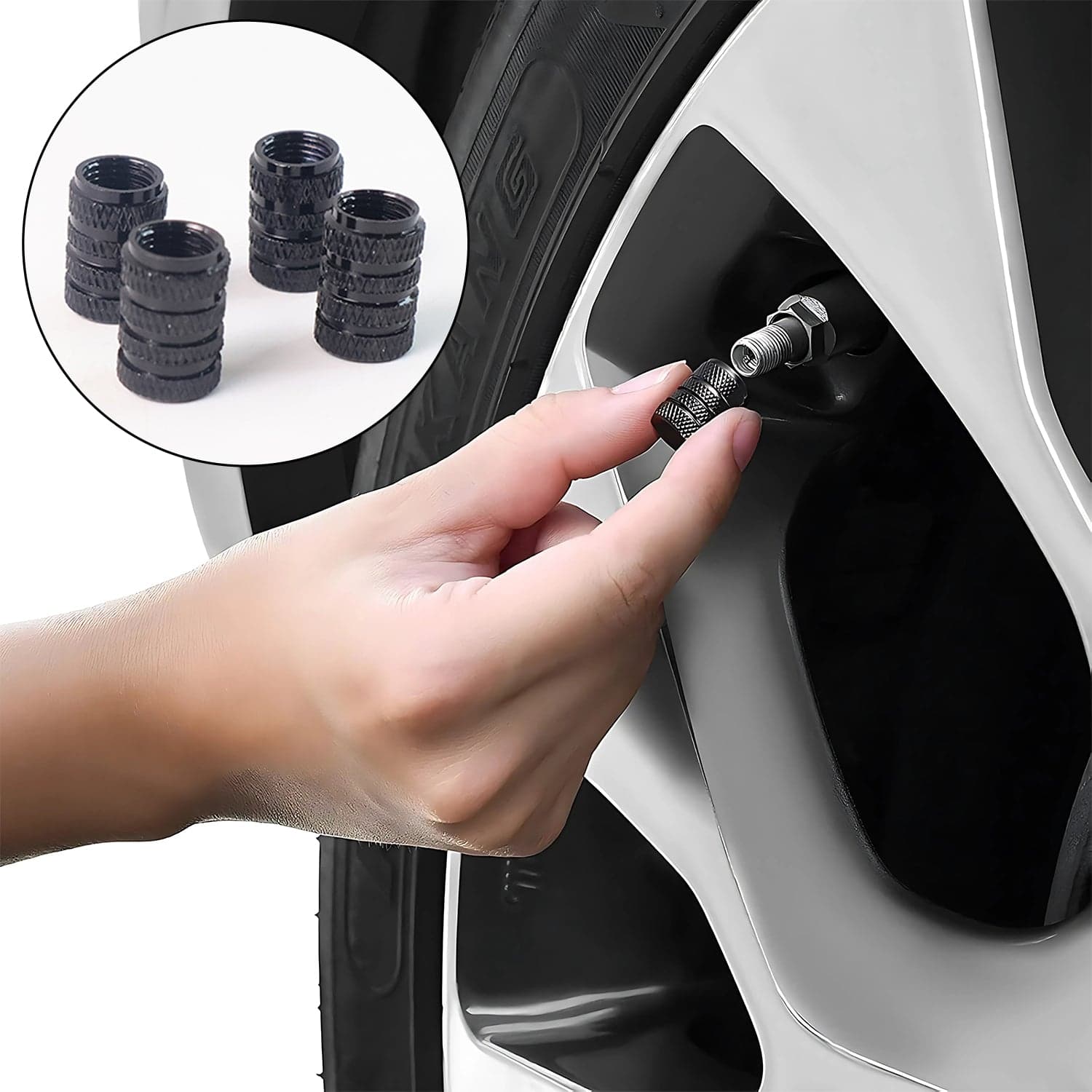 Tire Valve Stem Caps Fit for Genesis Cars thumbnail 3