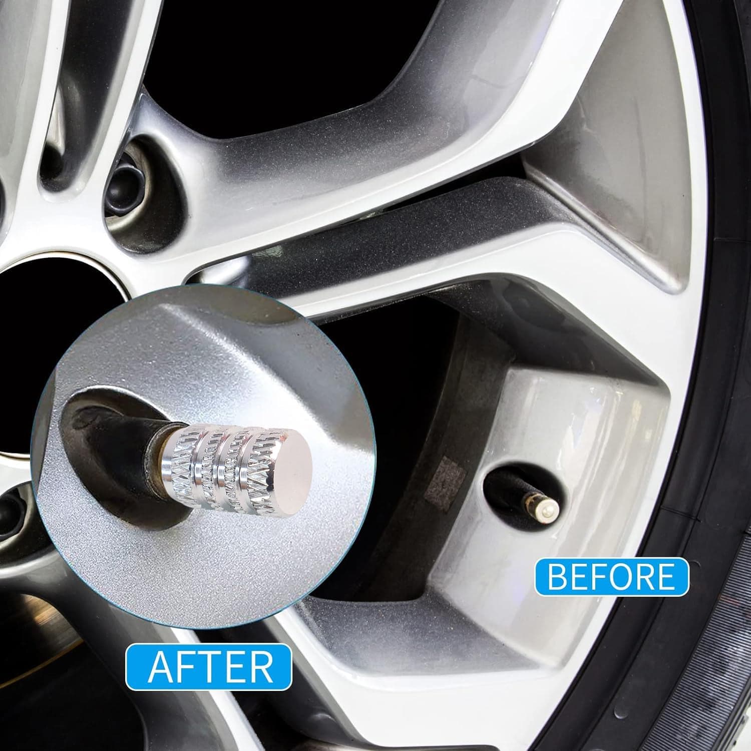 Tire Valve Stem Caps Fit for Genesis Cars thumbnail 7