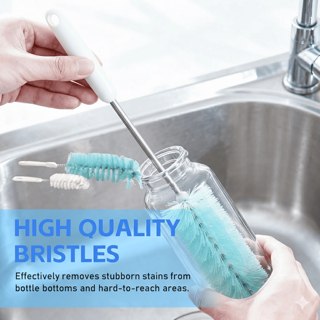 Bottle Cleaning Brush – Long Handle for Jars & Bottles | Pro Clean thumbnail 3
