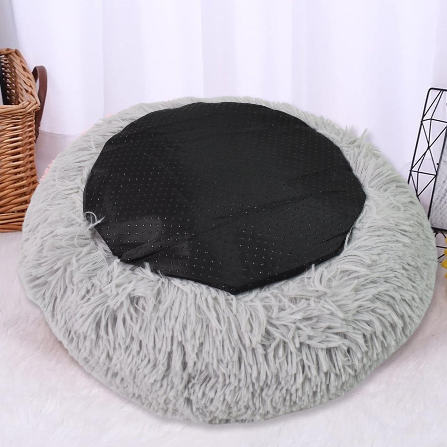 Medium Round Dog Beds for Small, Medium Dogs and Cats (1 Pc) thumbnail 3