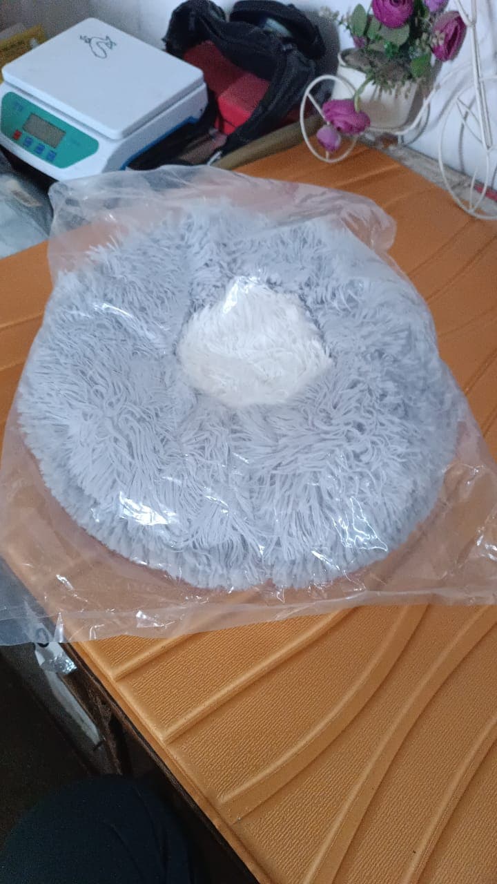 Medium Round Dog Beds for Small, Medium Dogs and Cats (1 Pc) thumbnail 7
