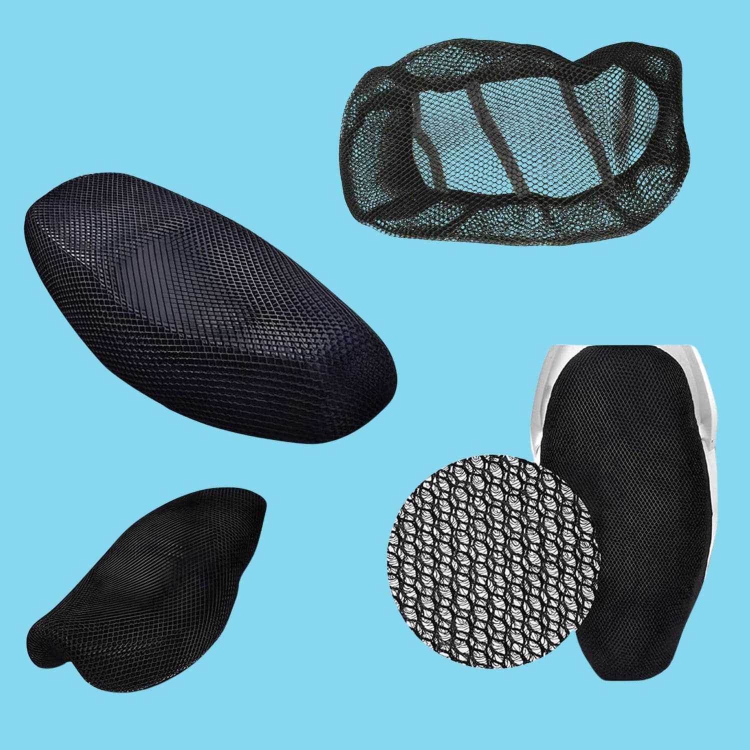 Heavy Cushion Seat Cover Scooty Seat Cover Bike Seat Cover (1 Pc) thumbnail 6