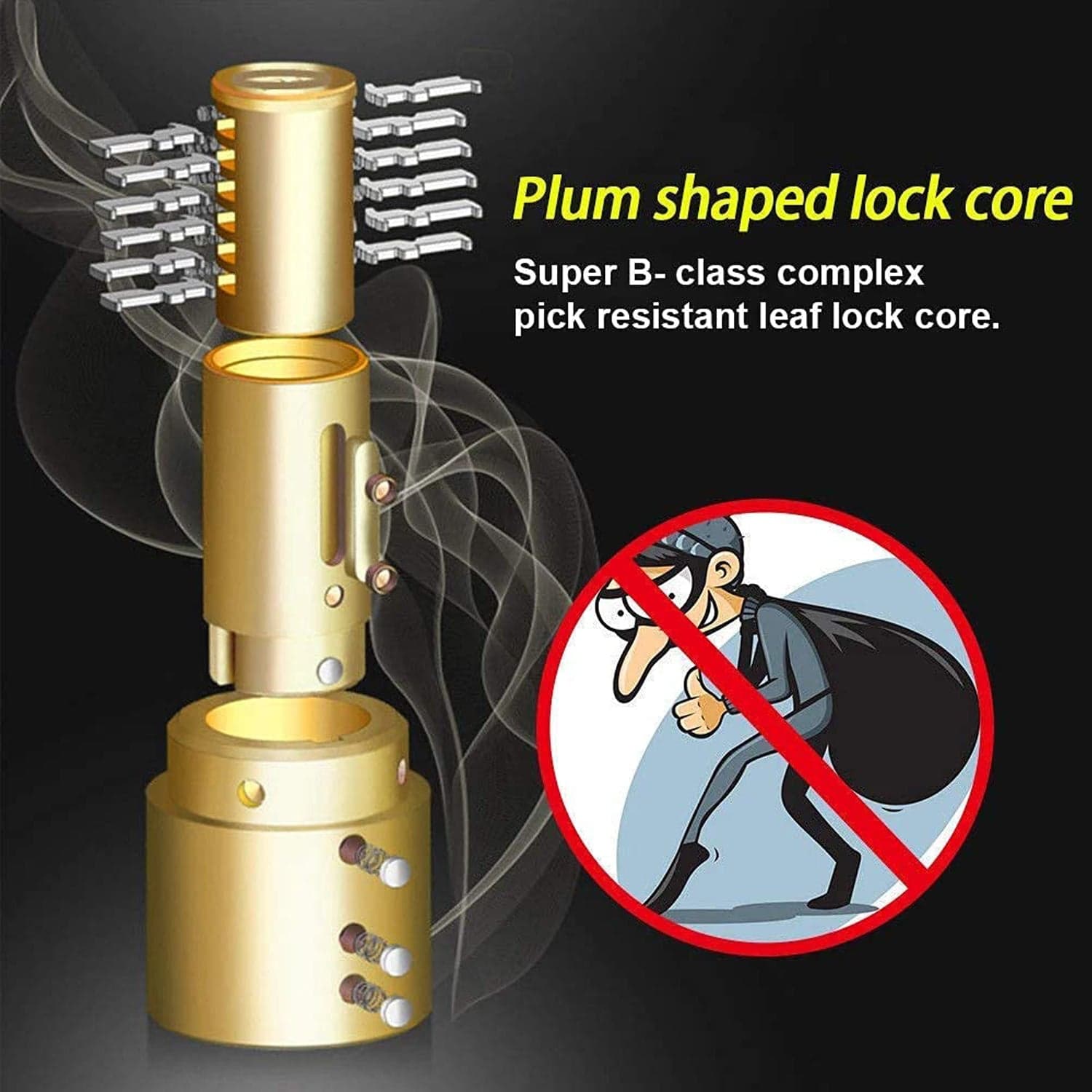 Alarm Disc Lock Motorbike Anti-Theft Disc Brake Lock (1 Pc / With 2 Key) thumbnail 4