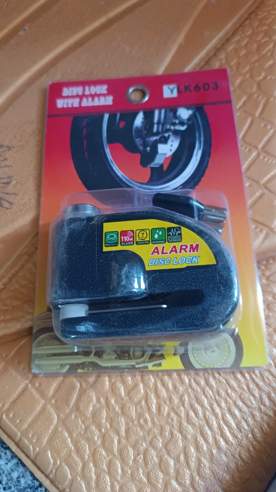Alarm Disc Lock Motorbike Anti-Theft Disc Brake Lock (1 Pc / With 2 Key) thumbnail 7