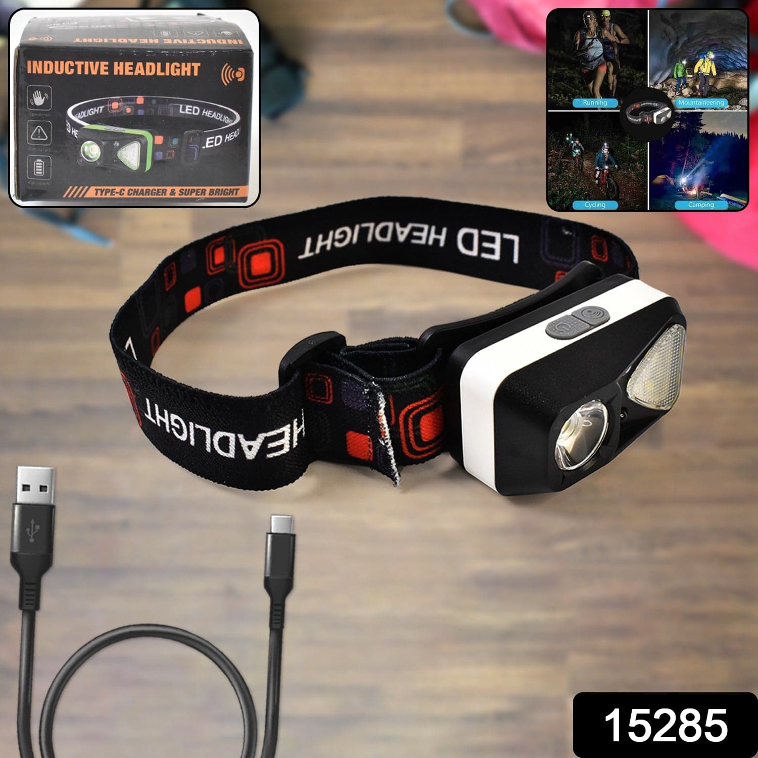 Ultra Bright Head-Mounted Flashlight thumbnail 2